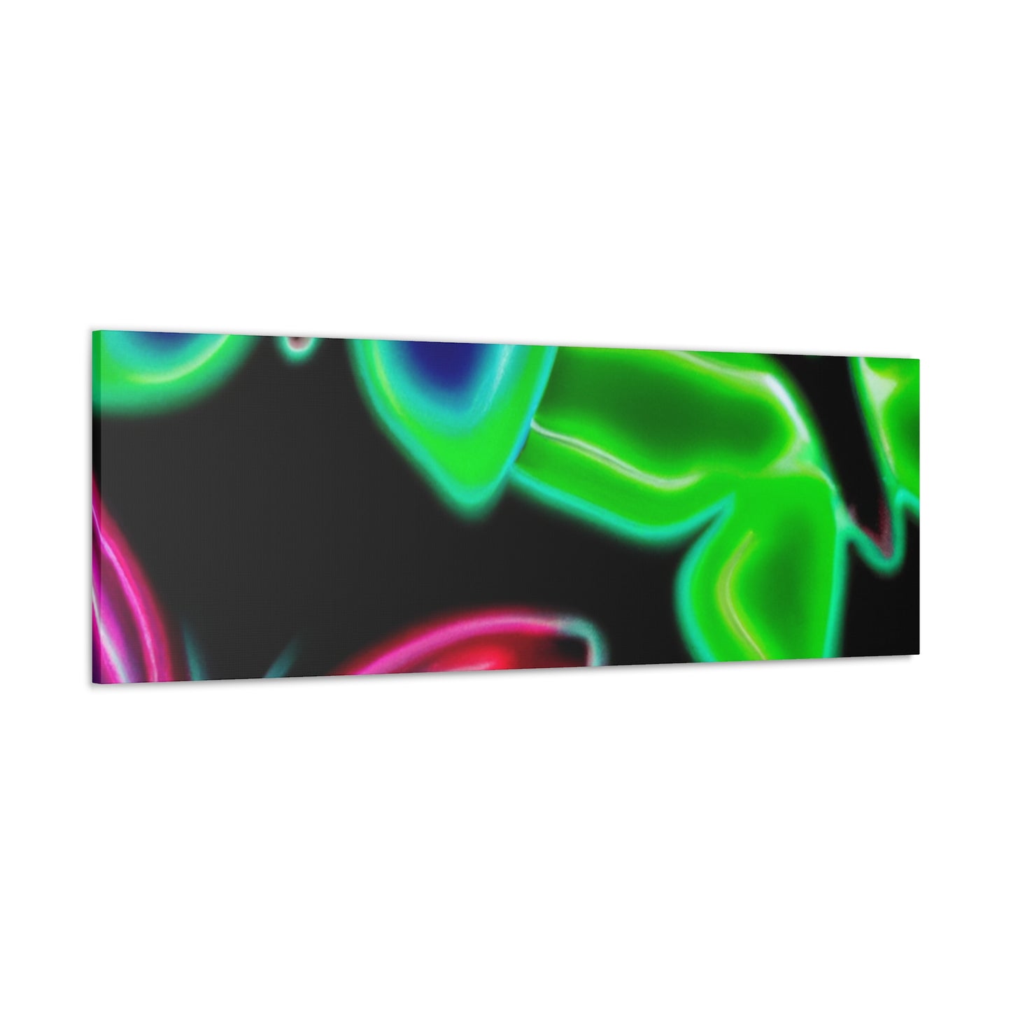 Neon Butterflies Cascade. Neon Butterflies Art Canvas