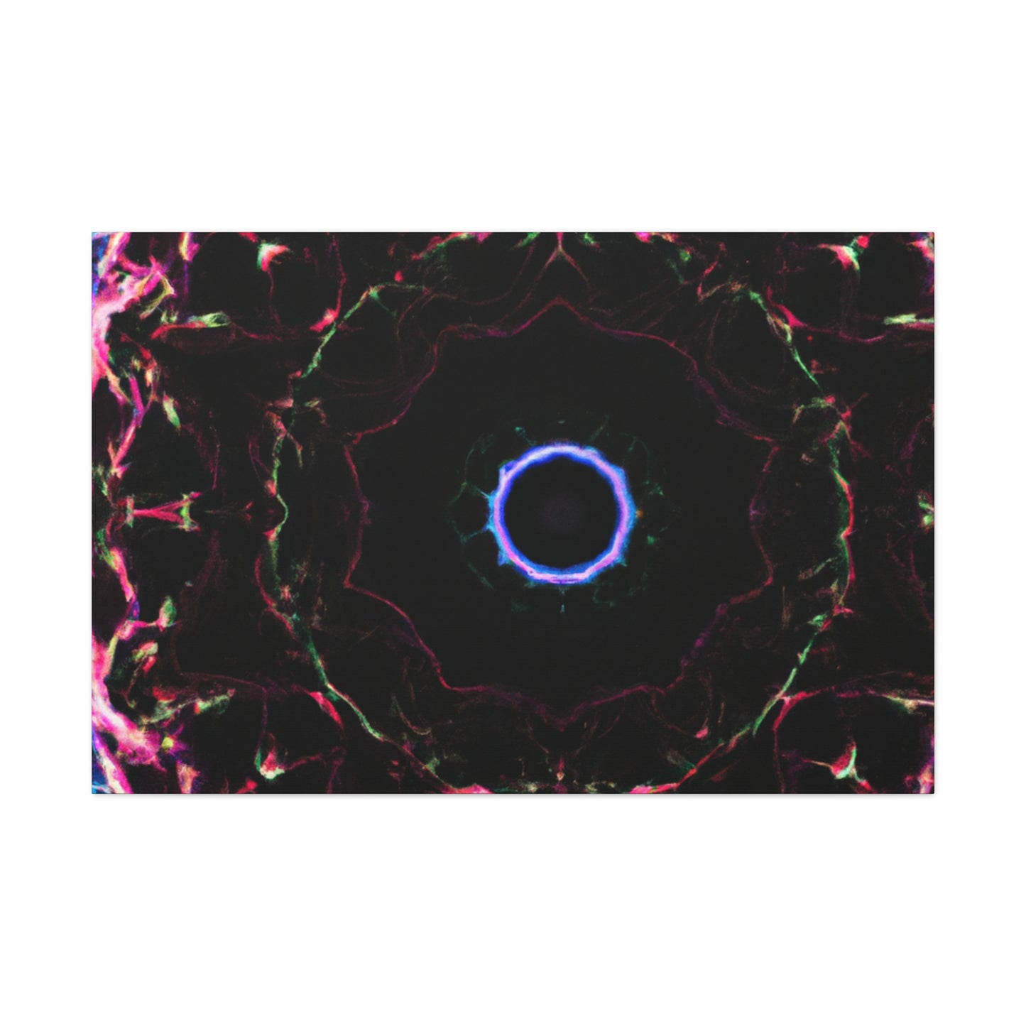 Vortex of Vibrancy Trippy Infinity Patterns Art Canvas