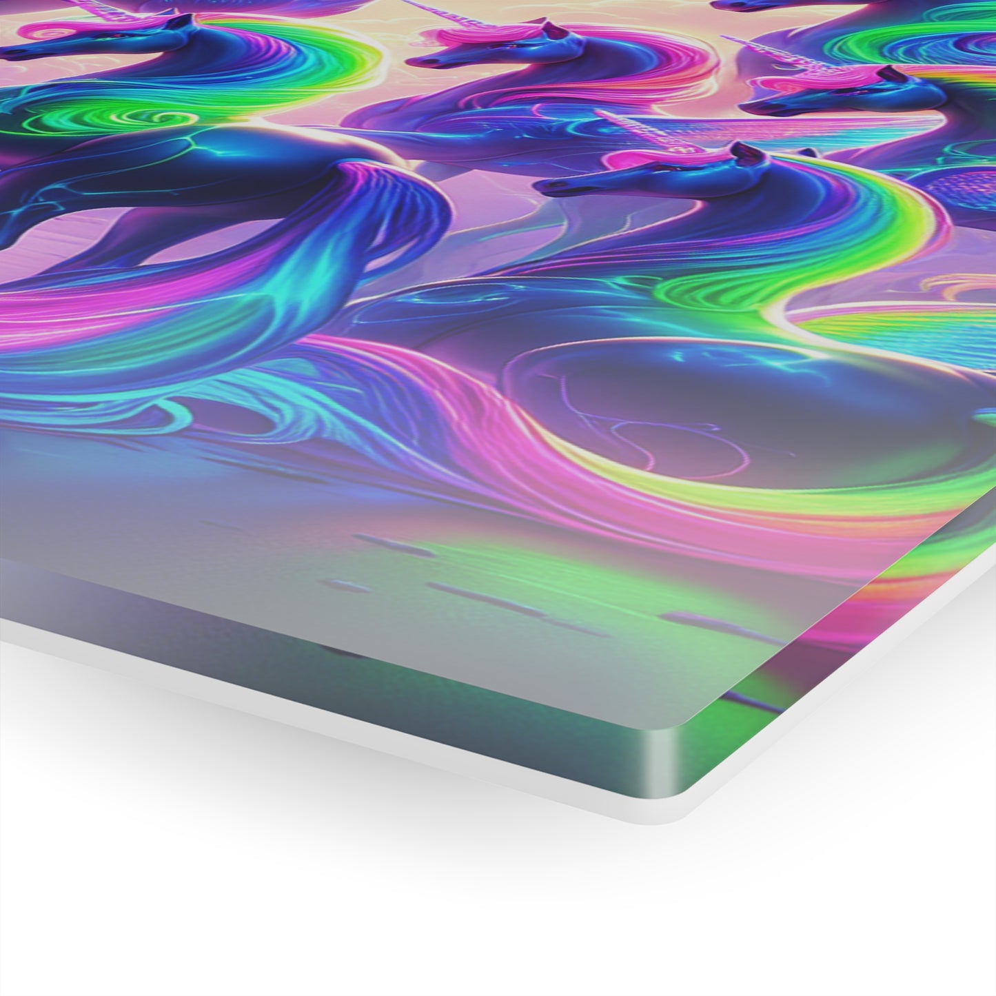 Neon Unicorns Dreamscape NEON Unocrons Art 1/4" Glossy Acrylic Art