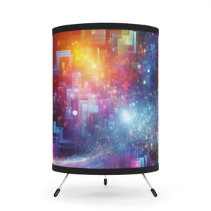 Lorenzo di Valentino. - Trippy Infity Patterns Art Tripod Lamp