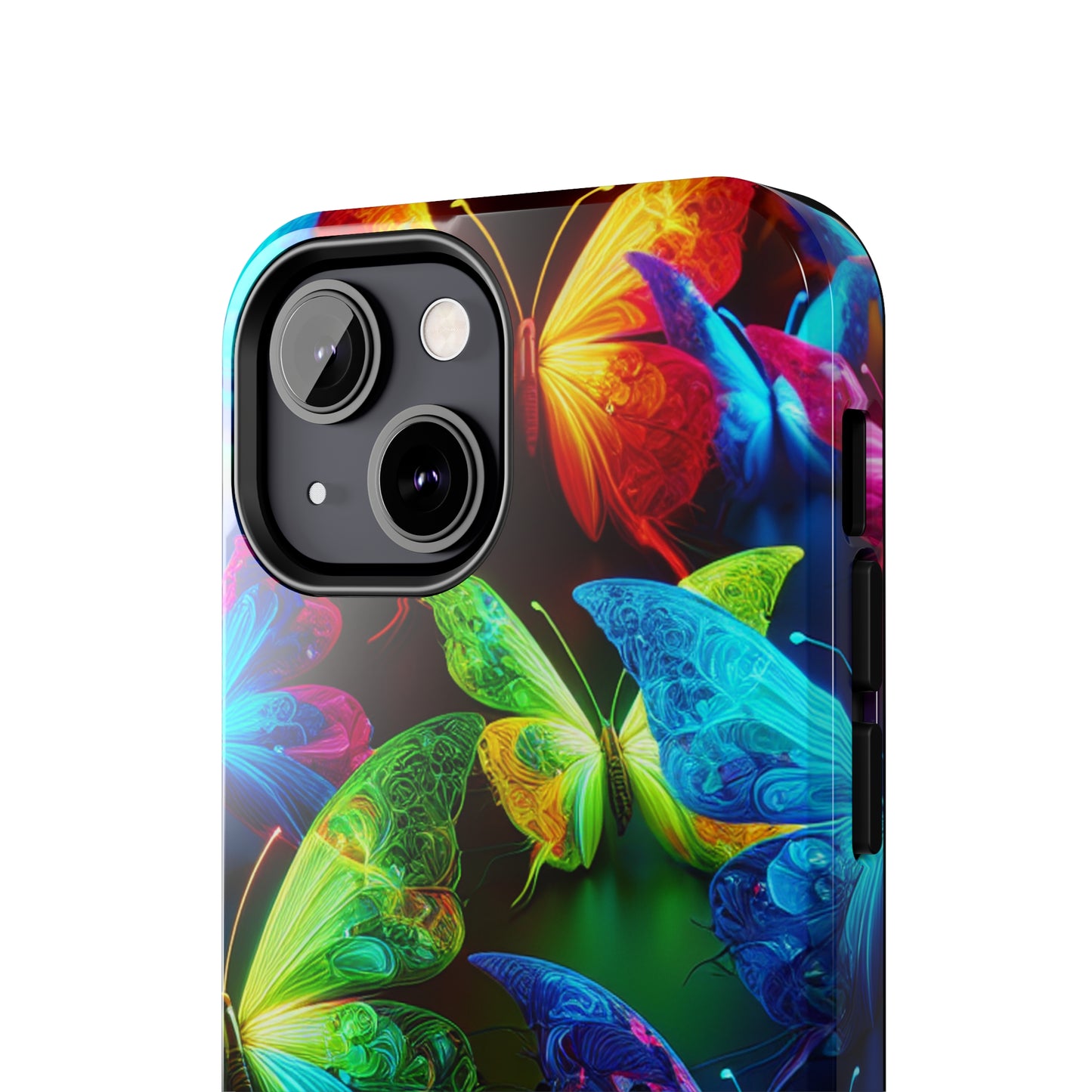 Neon Nectar Flutter. NEON Butterflies Tough Phone Case