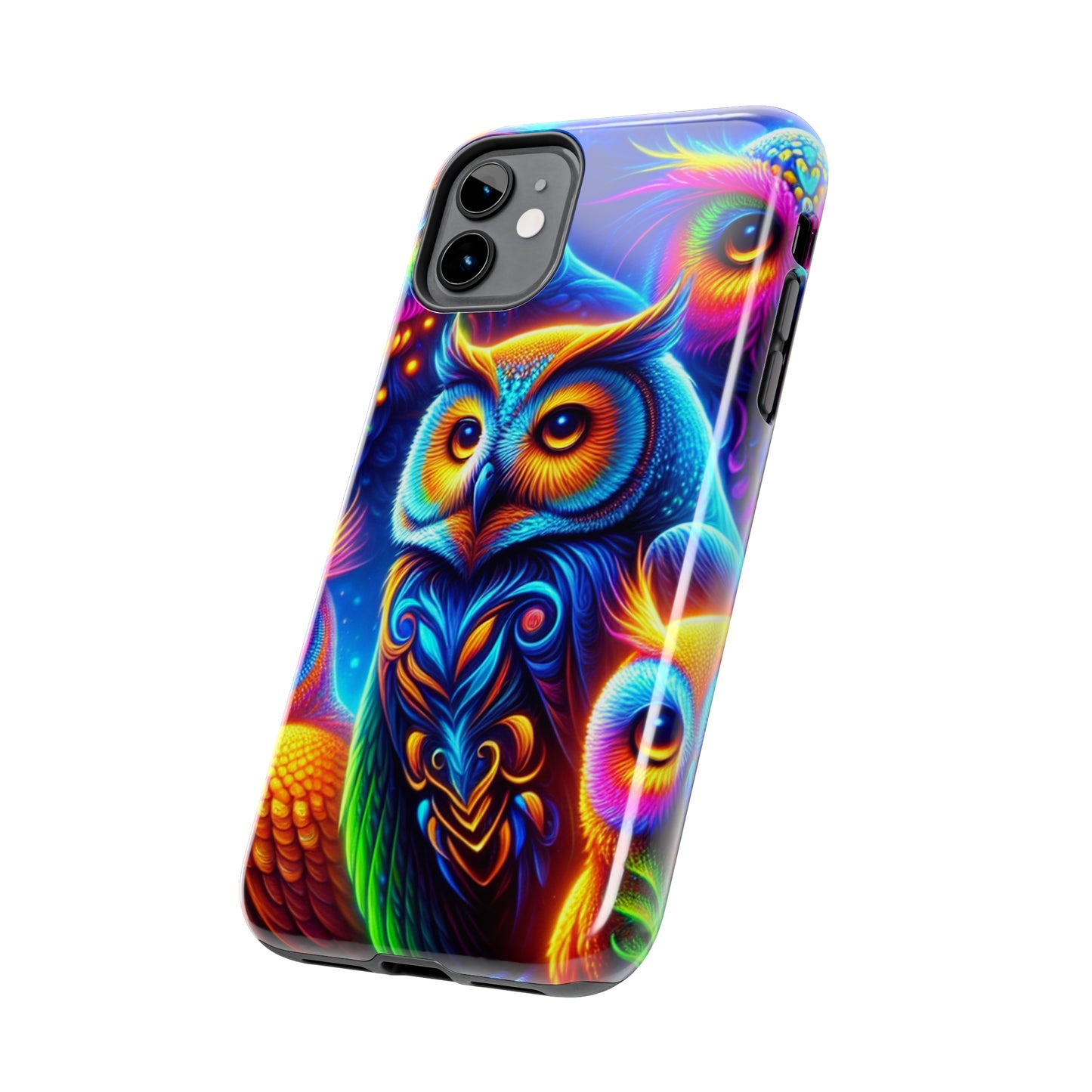 Neon Night Owls. NEON Owls Tough Phone Case