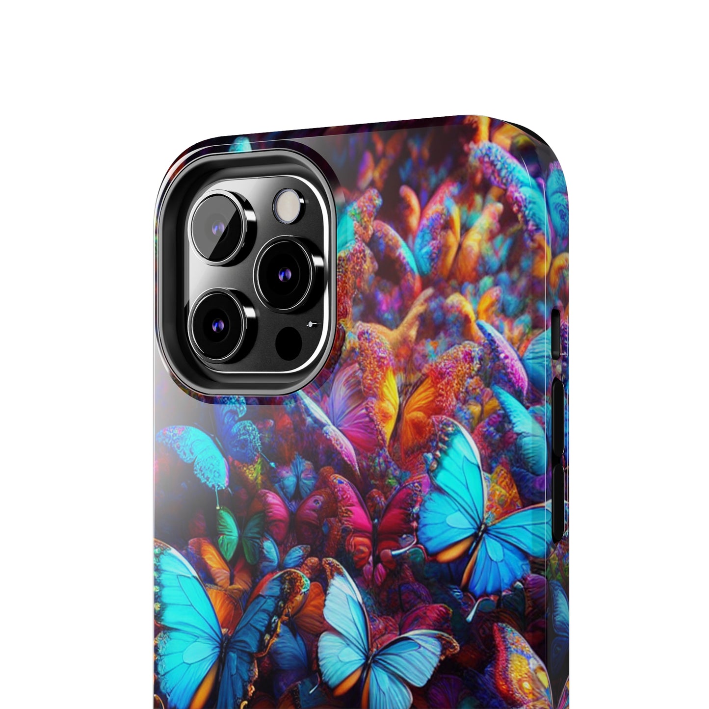 "Illuminated Flight" NEON Butterflies Tough Phone Case