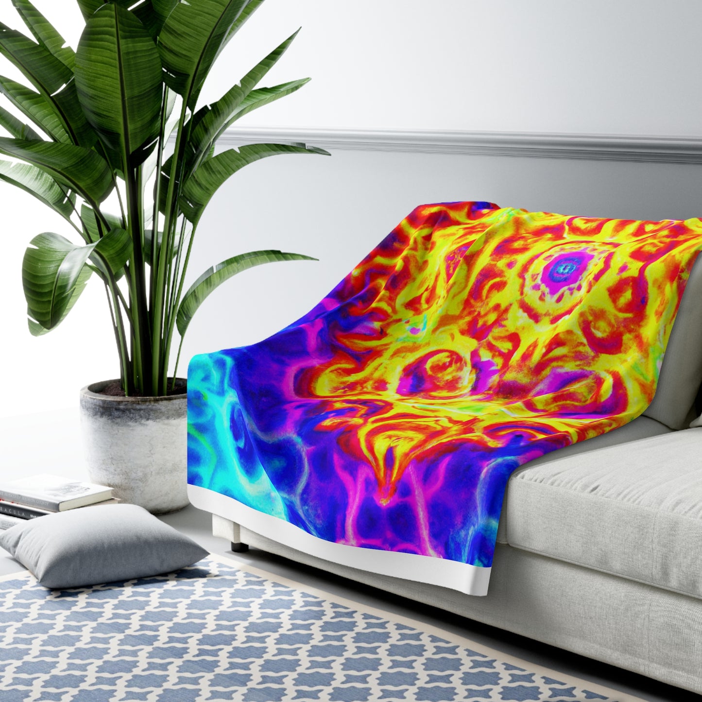 Nicolo di Giovanni - Trippy Infinity Patterns Sherpa Blanket
