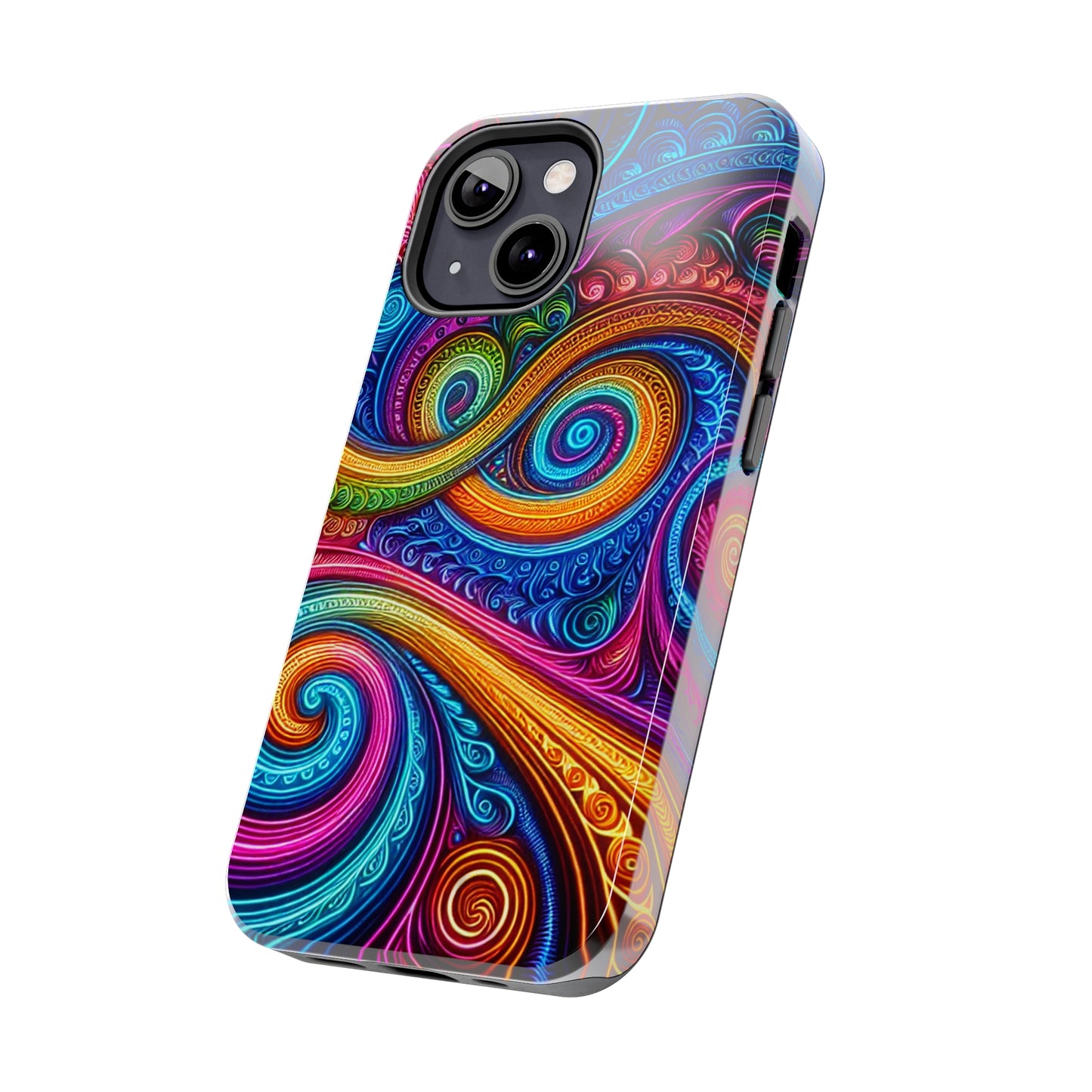 Neon Infinity Illusionz. Trippy Infinity Patterns Tough Phone Case