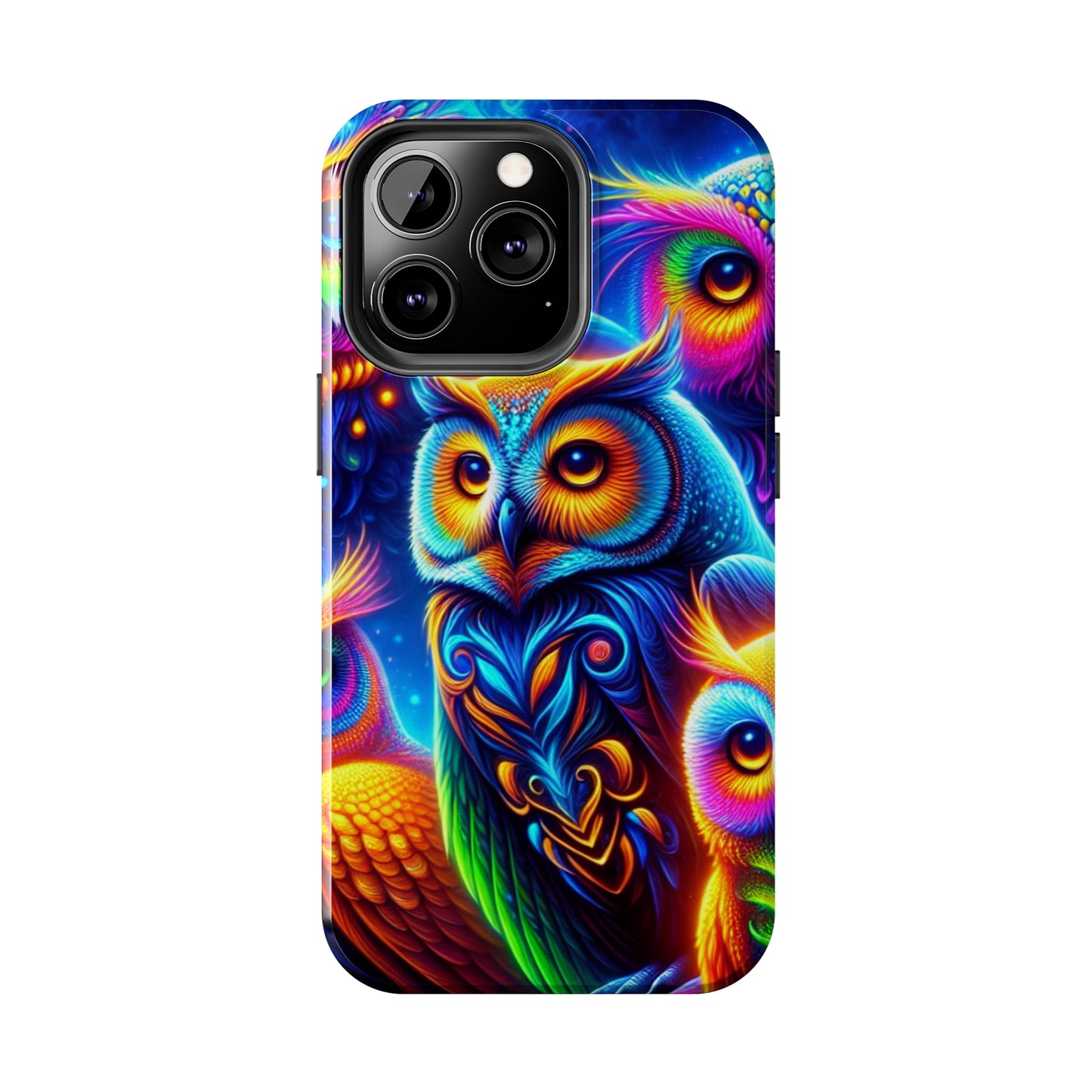 Neon Night Owls. NEON Owls Tough Phone Case