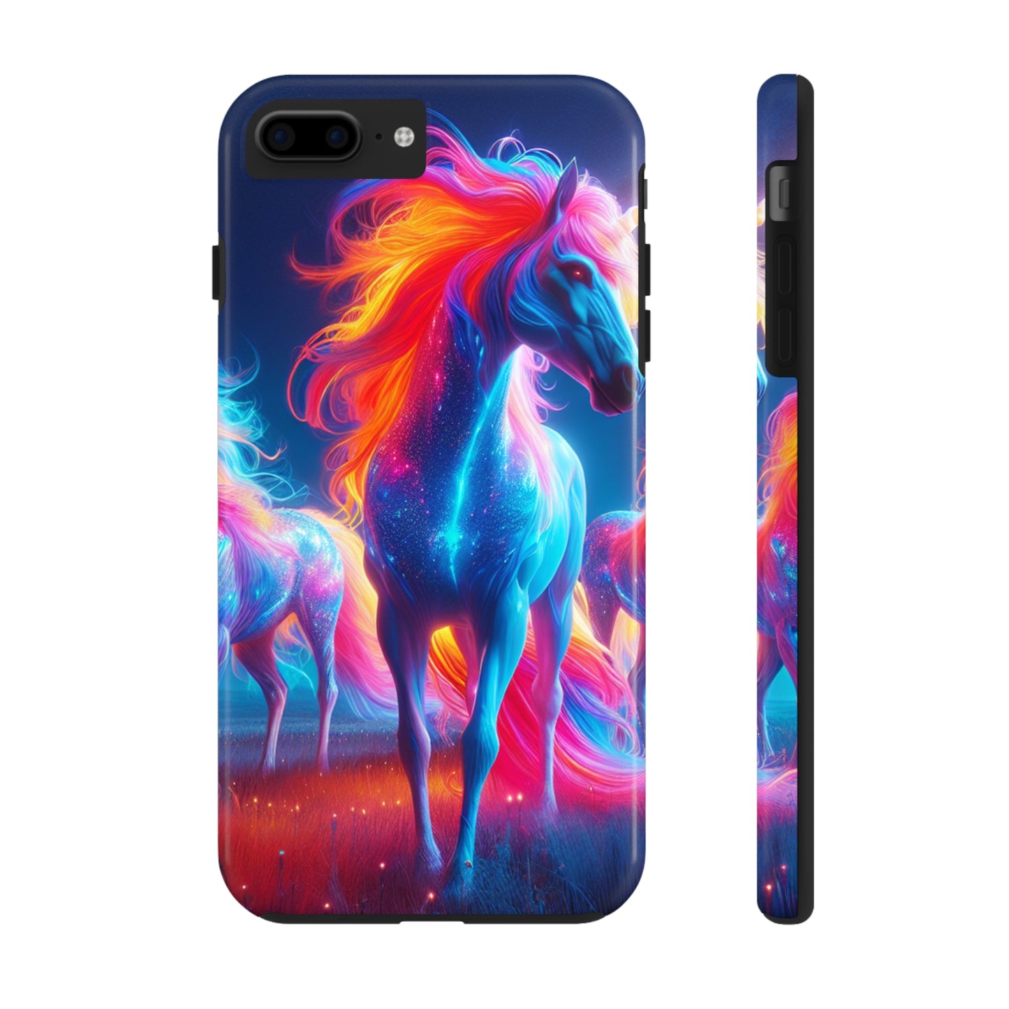 "Neon Dreamscapes: A Pride of Unicorns" NEON Unicorns Tough Phone Case