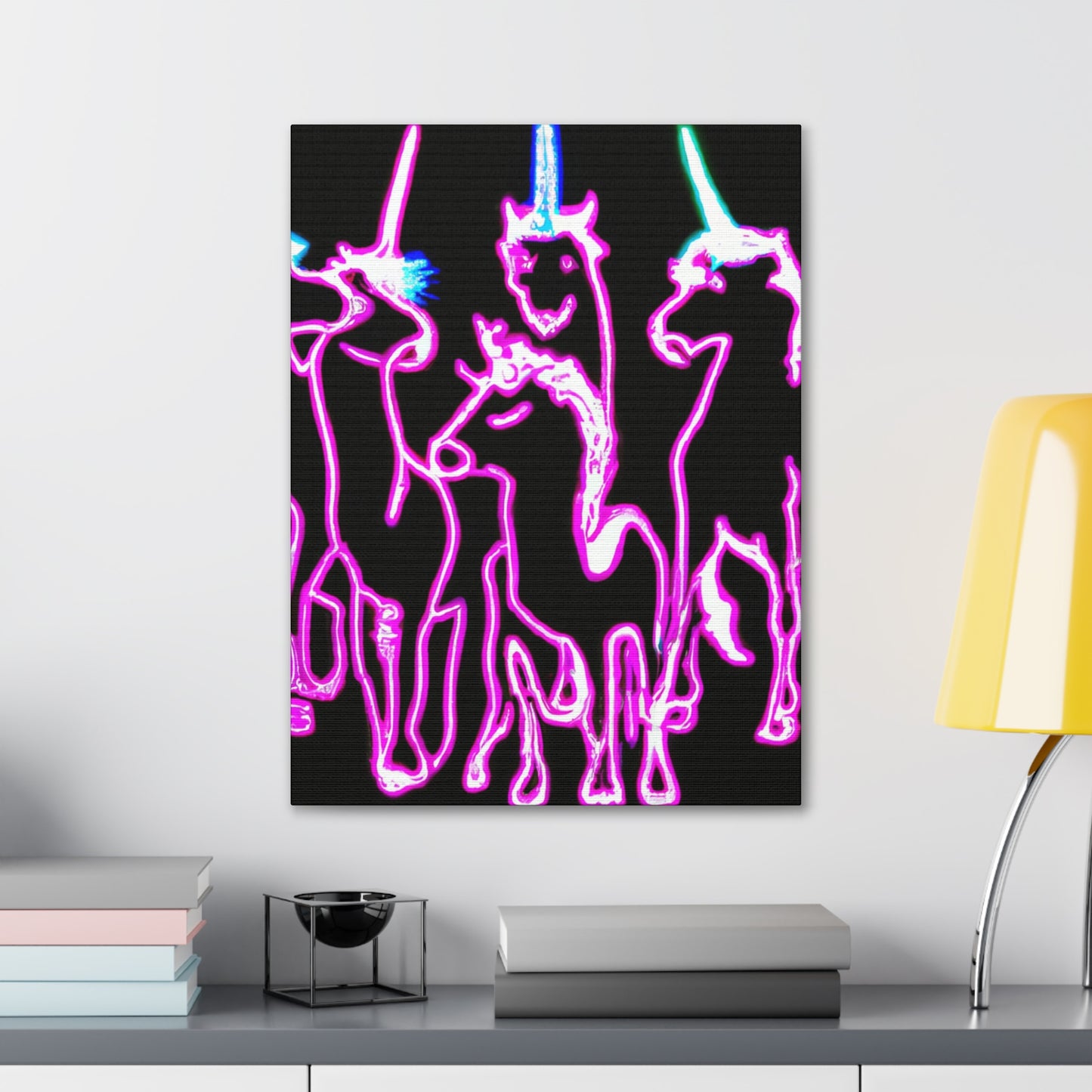 NeoNirvana. NEON Unicorns Art Canvas