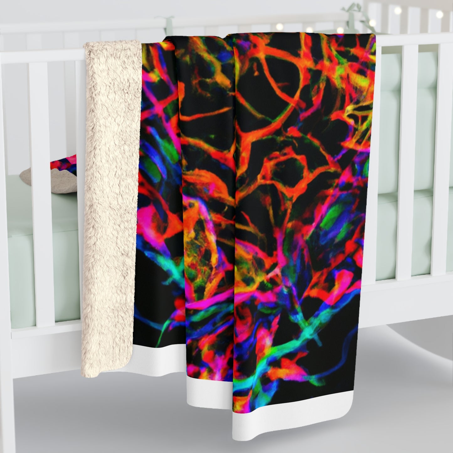 Sir Everard Pomeroy - Trippy Infinity Patterns Sherpa Blanket