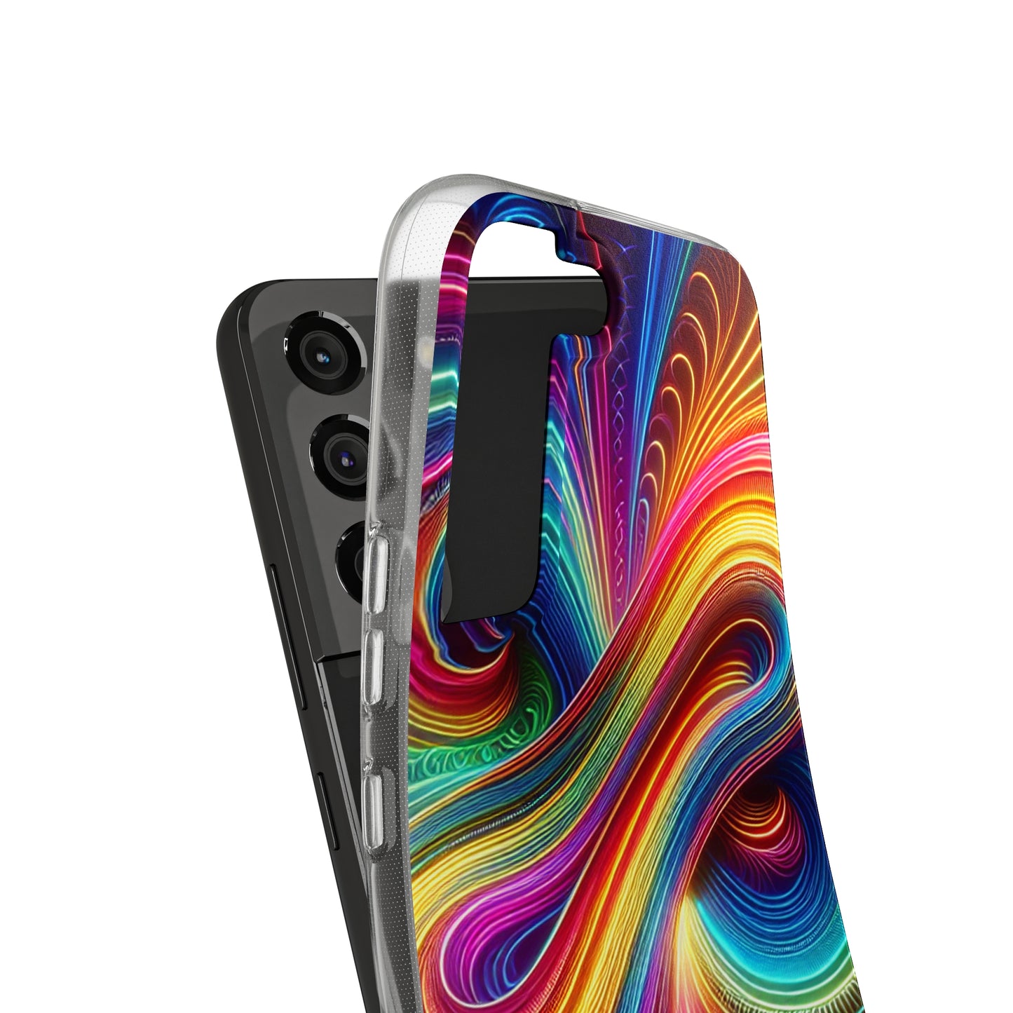 Neon Infinity Vortex Infinity Patterns Art Polycarbonate Phone Case