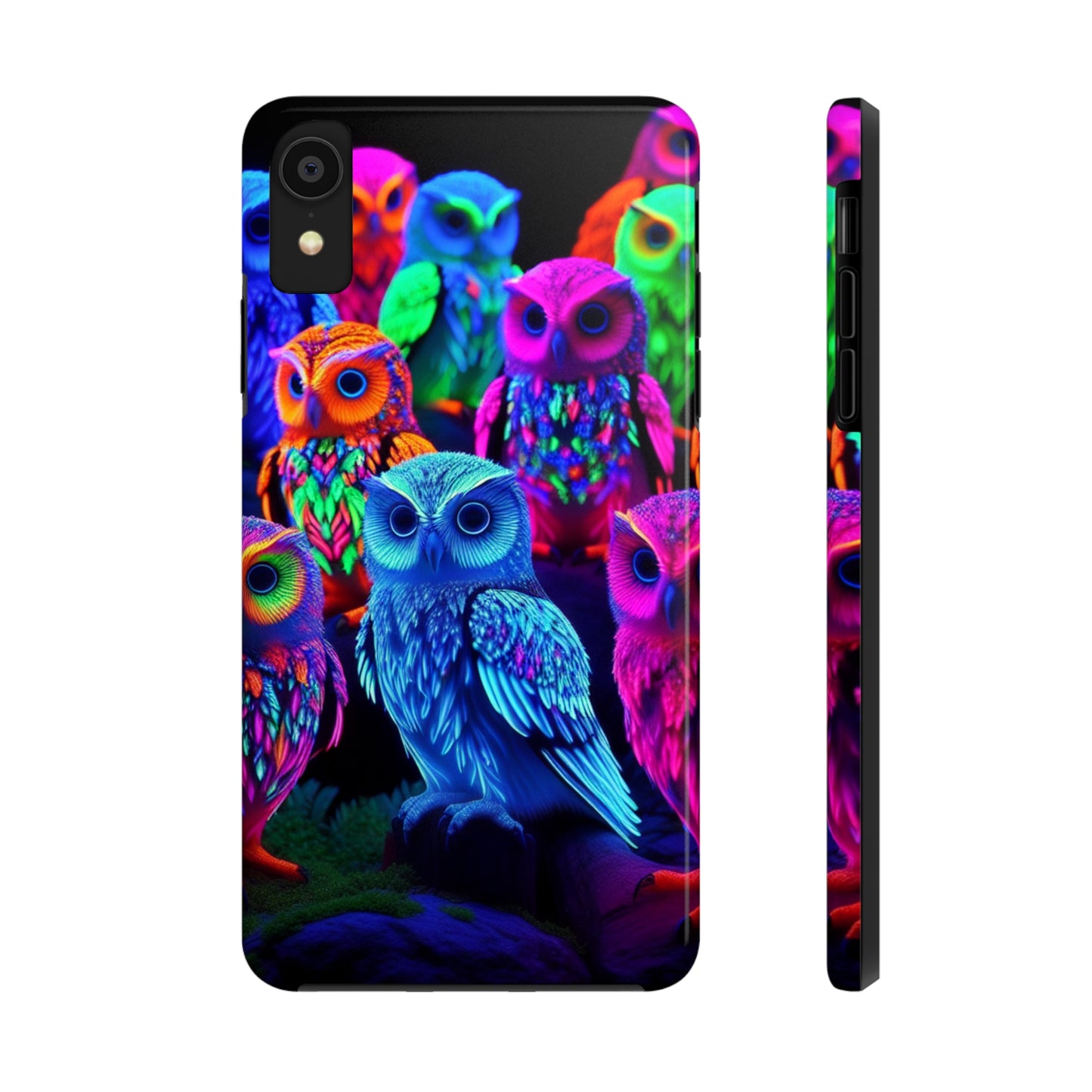 Neon Nocturne. NEON Owls Tough Phone Case