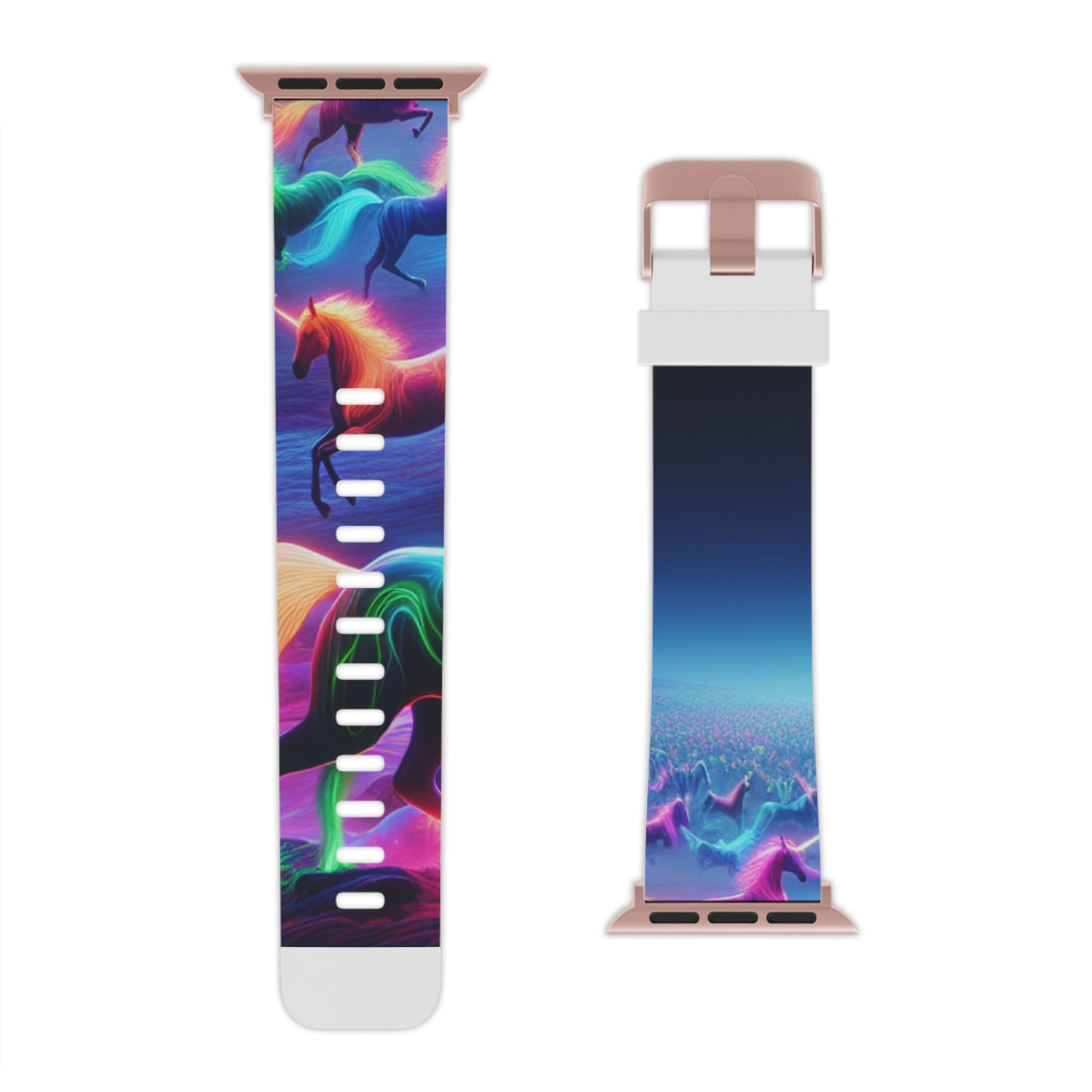"Neon Prismatic Unicorns" - NEON Unicorns Iwatch Band