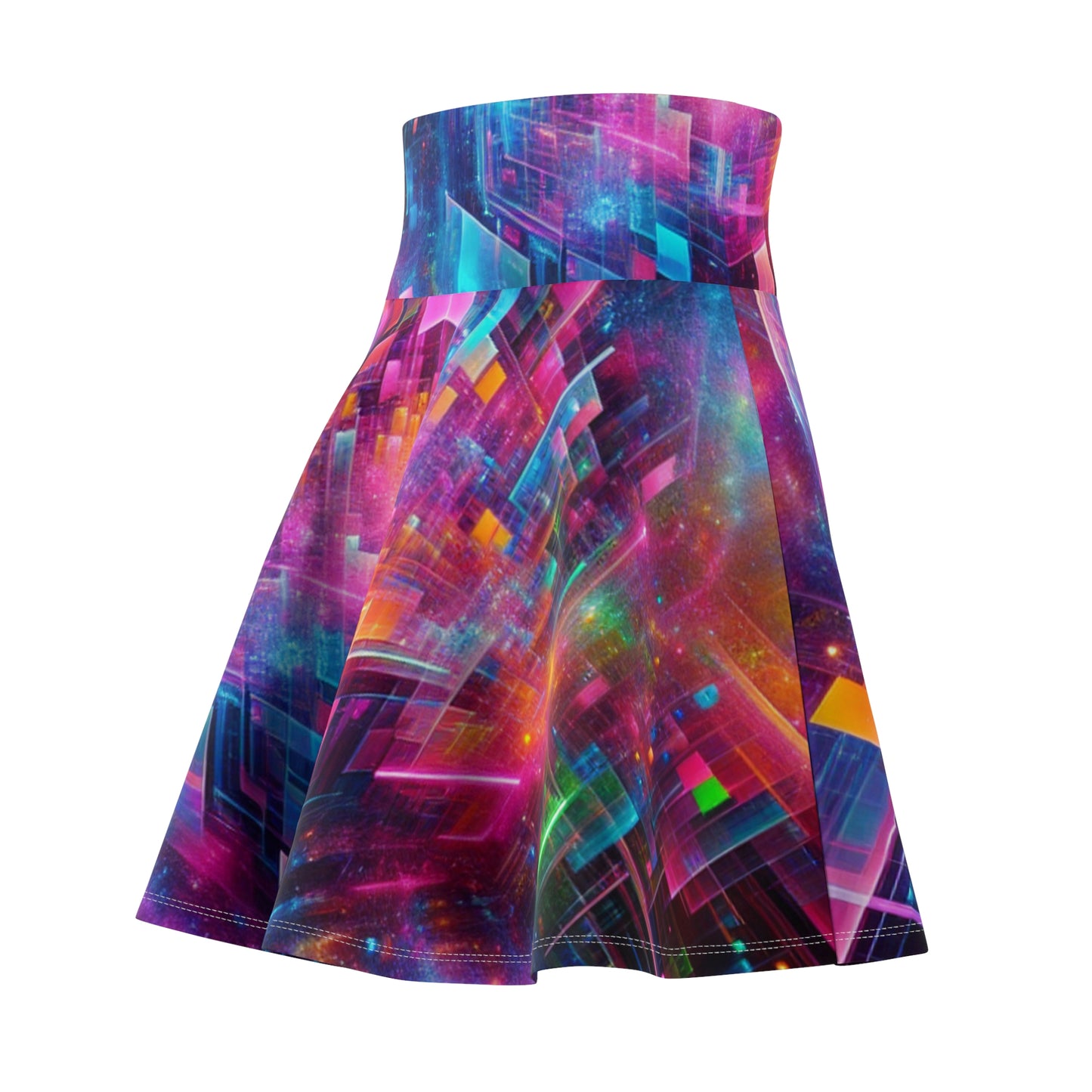 Elena da Vinci - Trippy Infity Patterns Woman's Skater Skirt