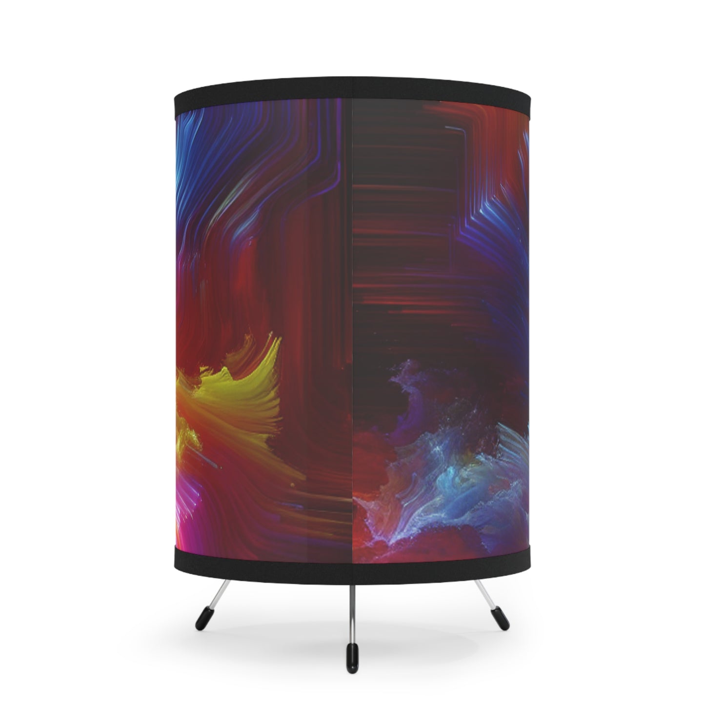 Agostino Salvi - Trippy Infity Patterns Art Tripod Lamp