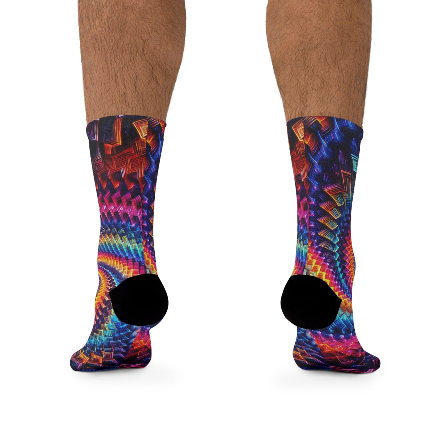 TDB Triptonix Infinity Labyrinth. Trippy Recycled Poly Socks