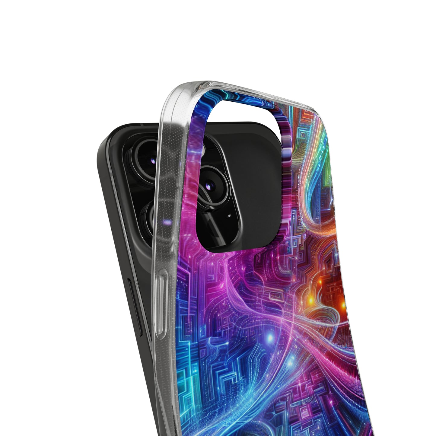 "Infinite Bright Vibes" Infinity Patterns Art Polycarbonate Phone Case