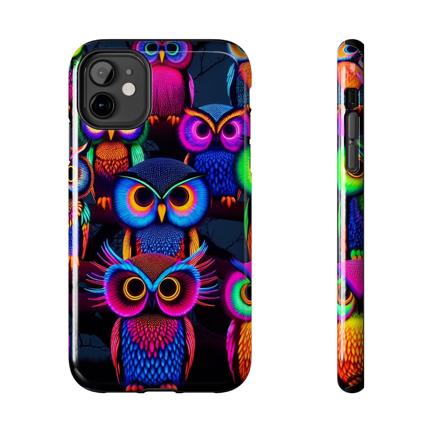 Neon Gloowls. NEON Owls Tough Phone Case