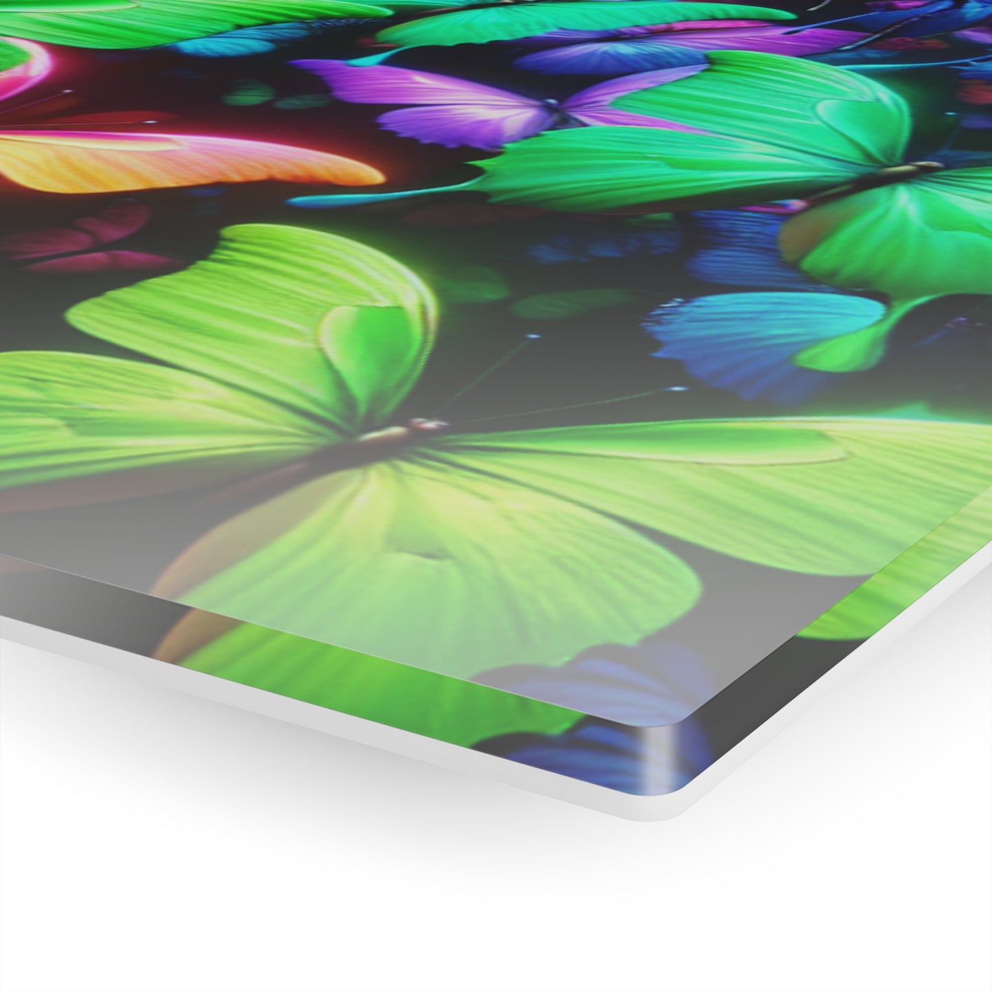 Neon Butterfly Splendor. NEON Butterflies Art 1/4" Glossy Acrylic Art