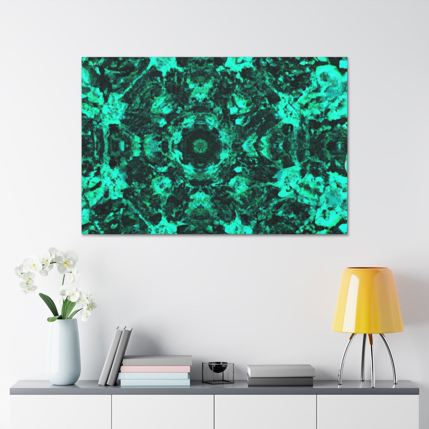 Cosmic Synesthesia Explosion. Trippy Infinity Patterns Art Canvas