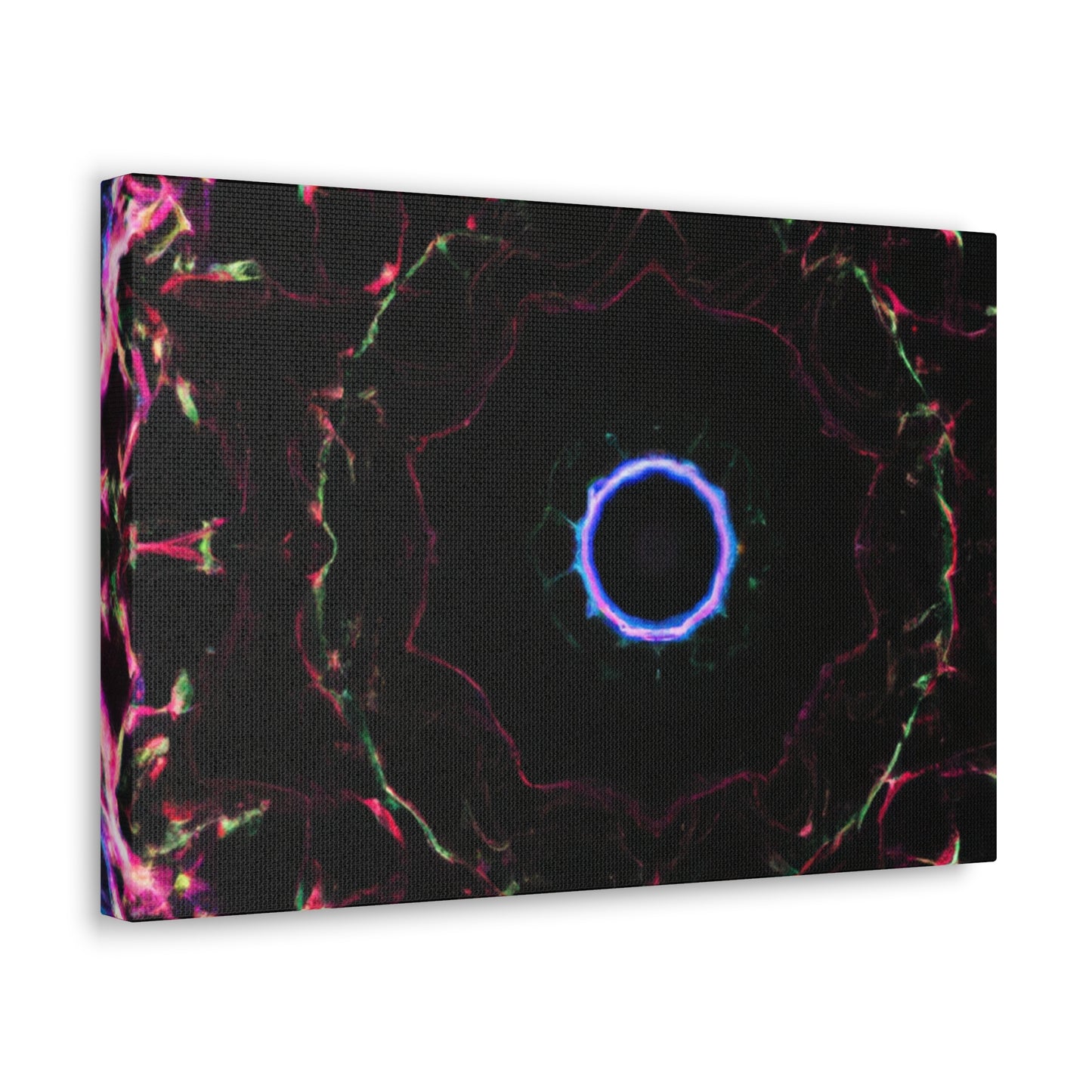 Vortex of Vibrancy Trippy Infinity Patterns Art Canvas