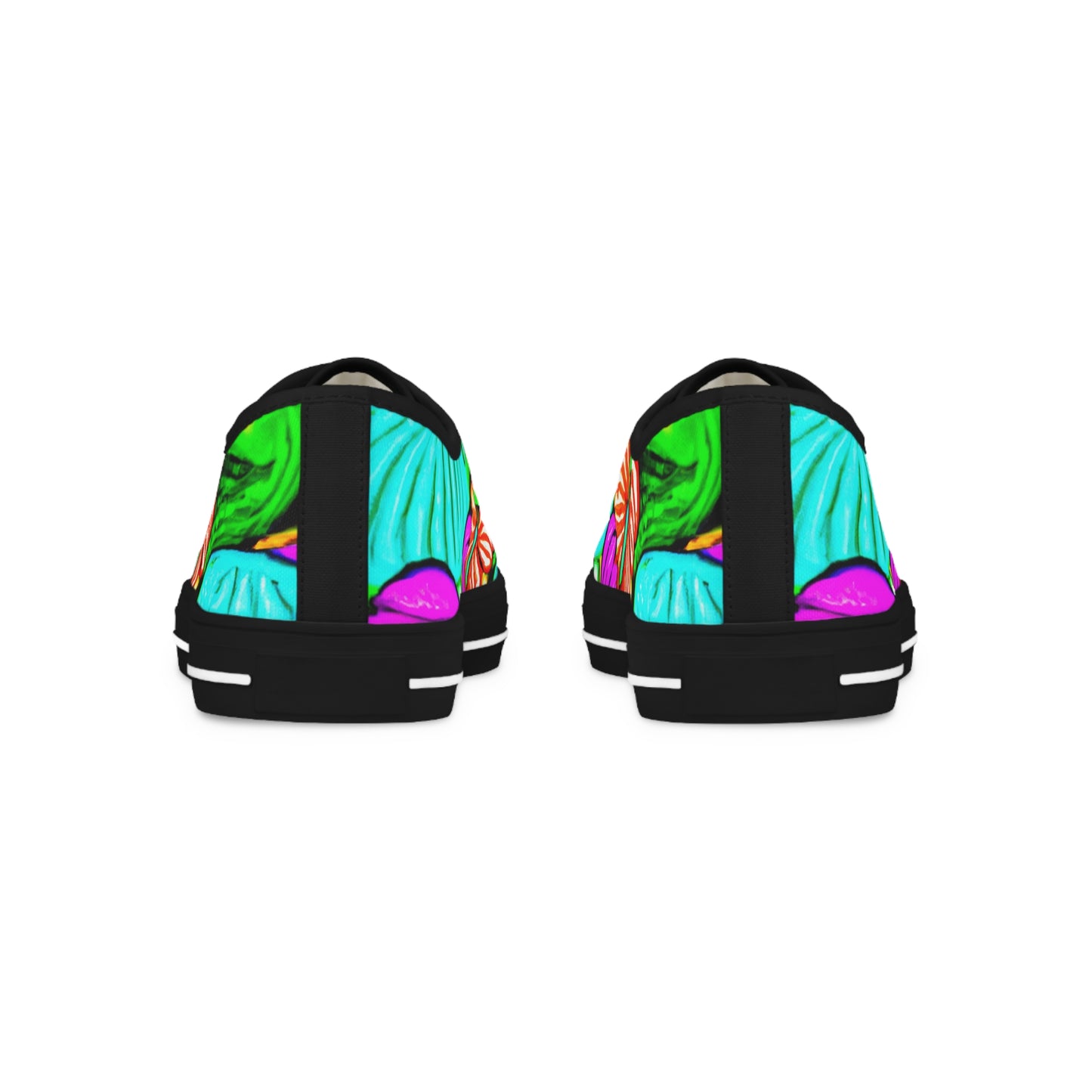 "Neon Flight of Fancy" - Men's Lowtop Sneakers