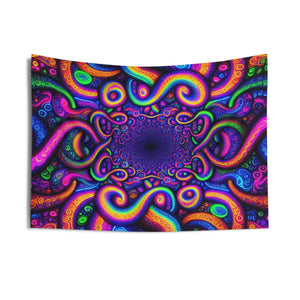 Tantric Prismatic Chromaticity. Infinity Patterns Art Tapestry