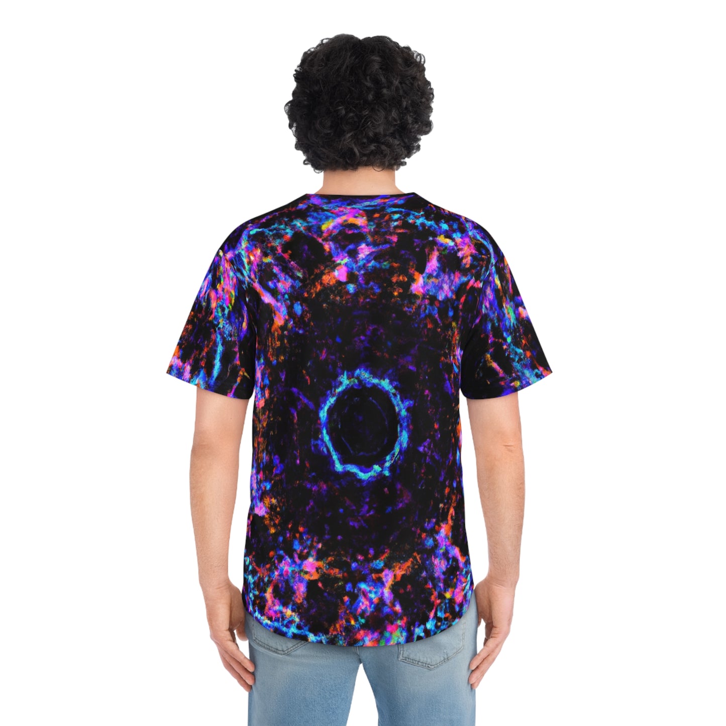 Cosmic Neonouveau. Trippy Infinity Patterns Mens Jersey