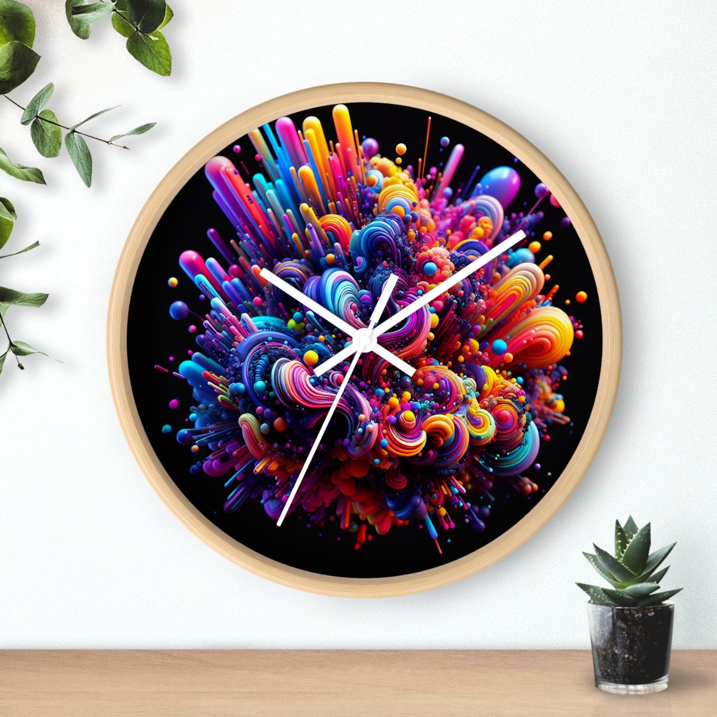 Eulalia Donatti - Trippy Infinity Patterns Wall Clock