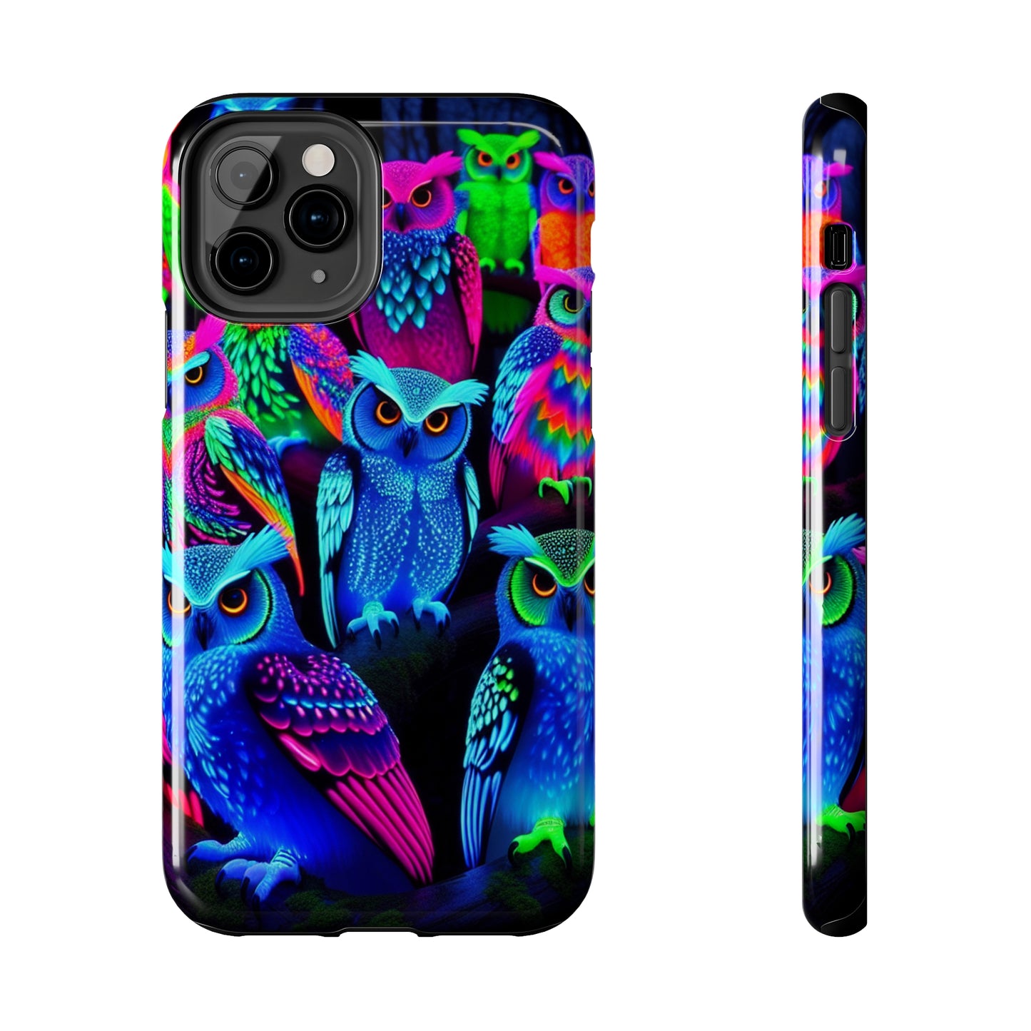 Neon Luminance Owls NEON Owls Tough Phone Case