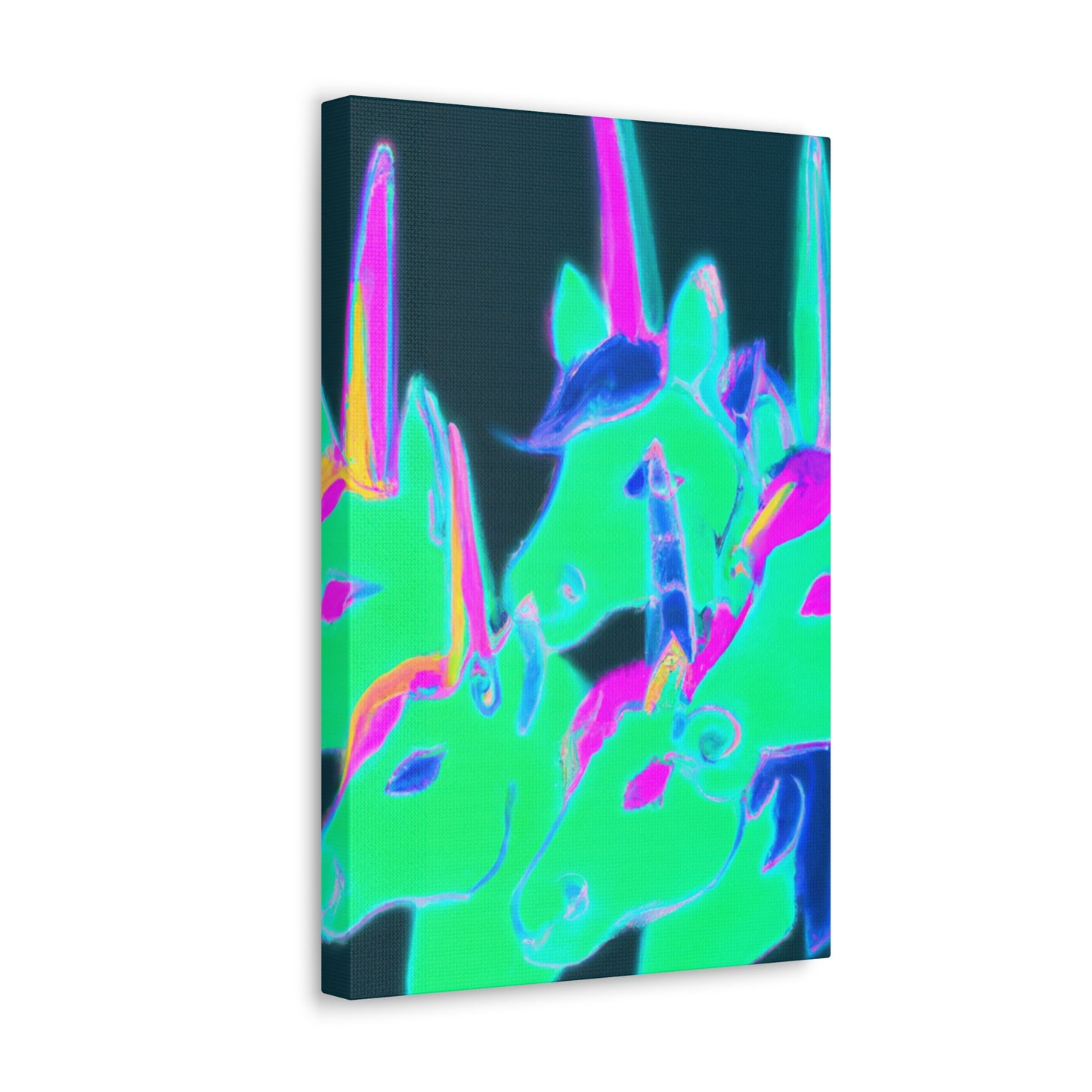 "Radiate Unicorns" NEON Unicorns Art Canvas