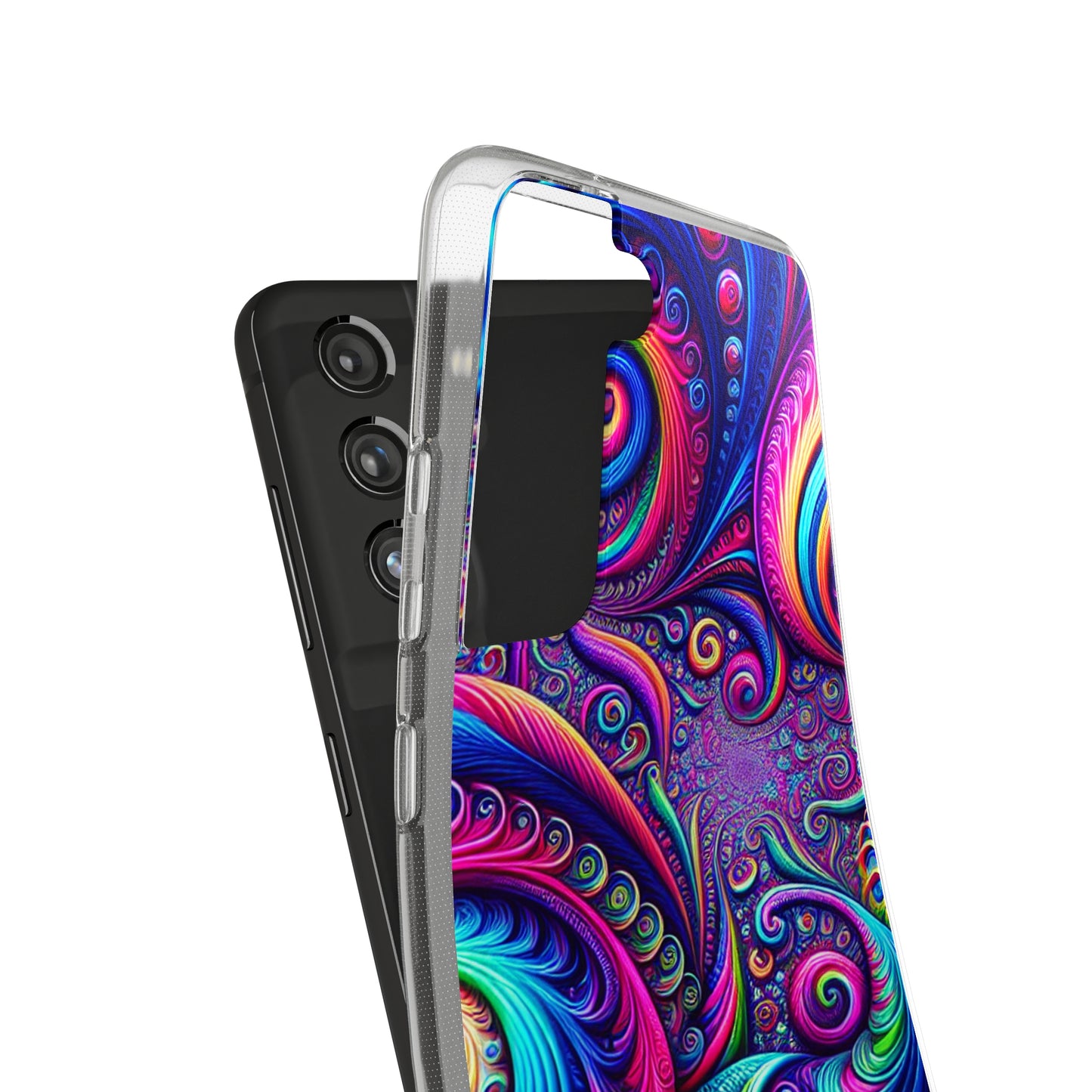 "VibranTrip Neonfinity" Infinity Patterns Art Polycarbonate Phone Case