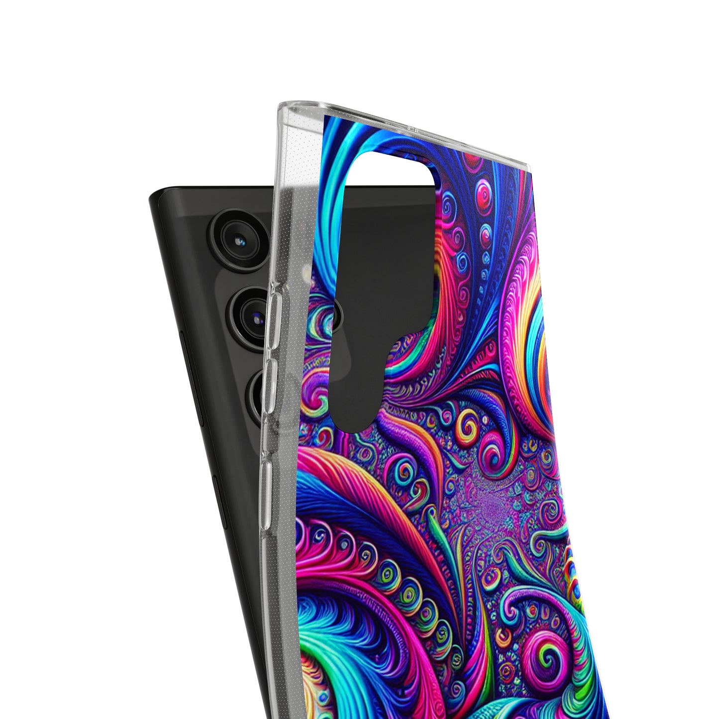 "VibranTrip Neonfinity" Infinity Patterns Art Polycarbonate Phone Case