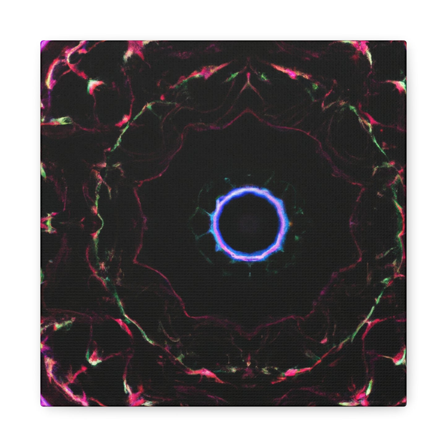 Vortex of Vibrancy Trippy Infinity Patterns Art Canvas