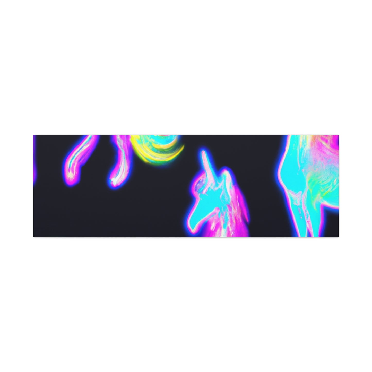 "Neon Magic" NEON Unicorns Art Canvas