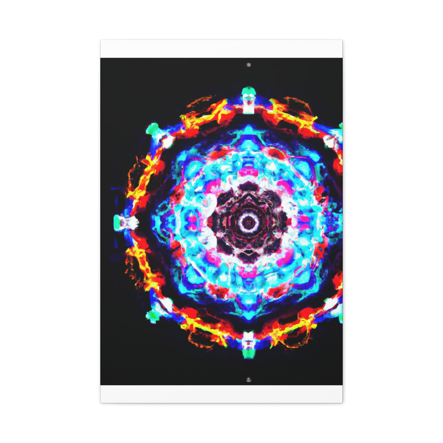 Vivid Vortex Immersion Trippy Infinity Patterns Art Canvas
