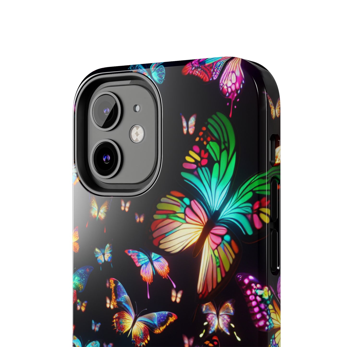 Neon Butterflies Dance NEON Butterflies Tough Phone Case Iphone 6 7 8 9 10 11 12 13 14 SE X XR XS Pro Max Mini Plus