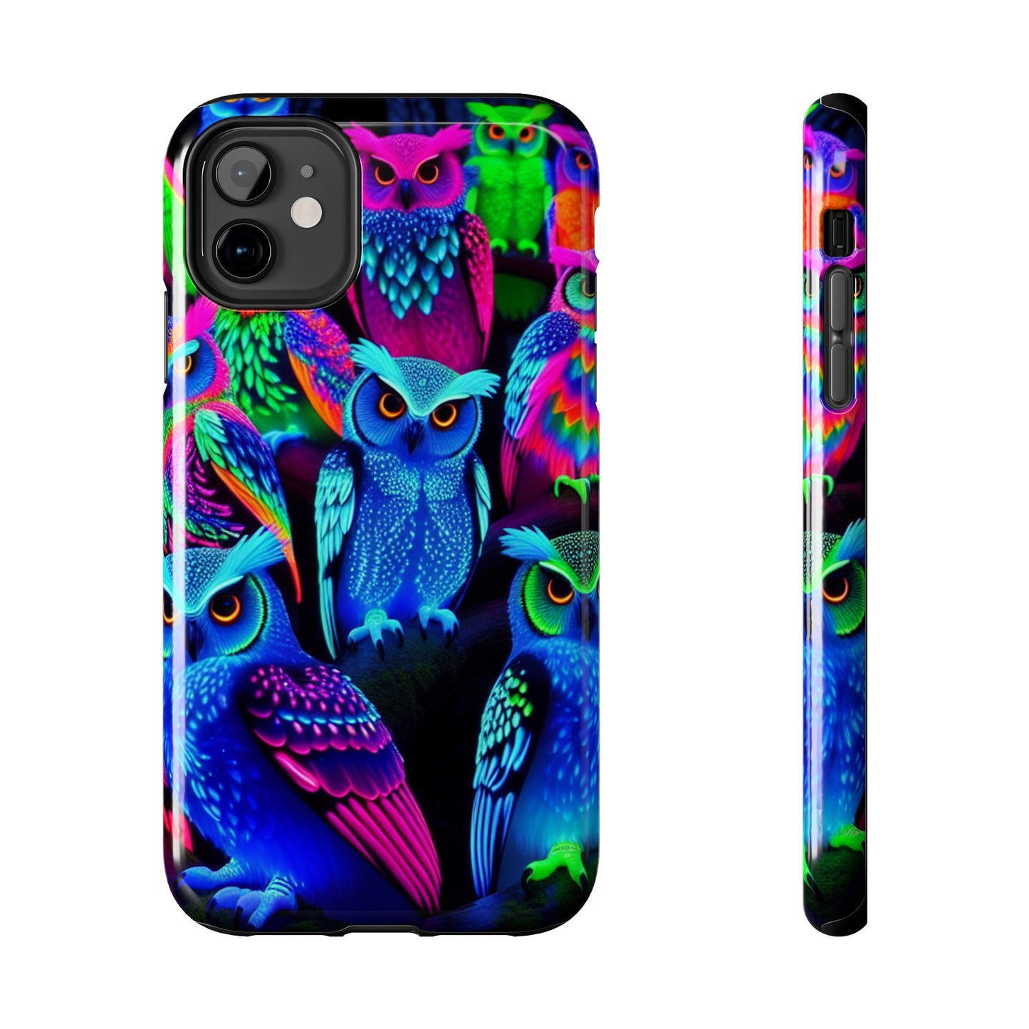 Neon Luminance Owls NEON Owls Tough Phone Case