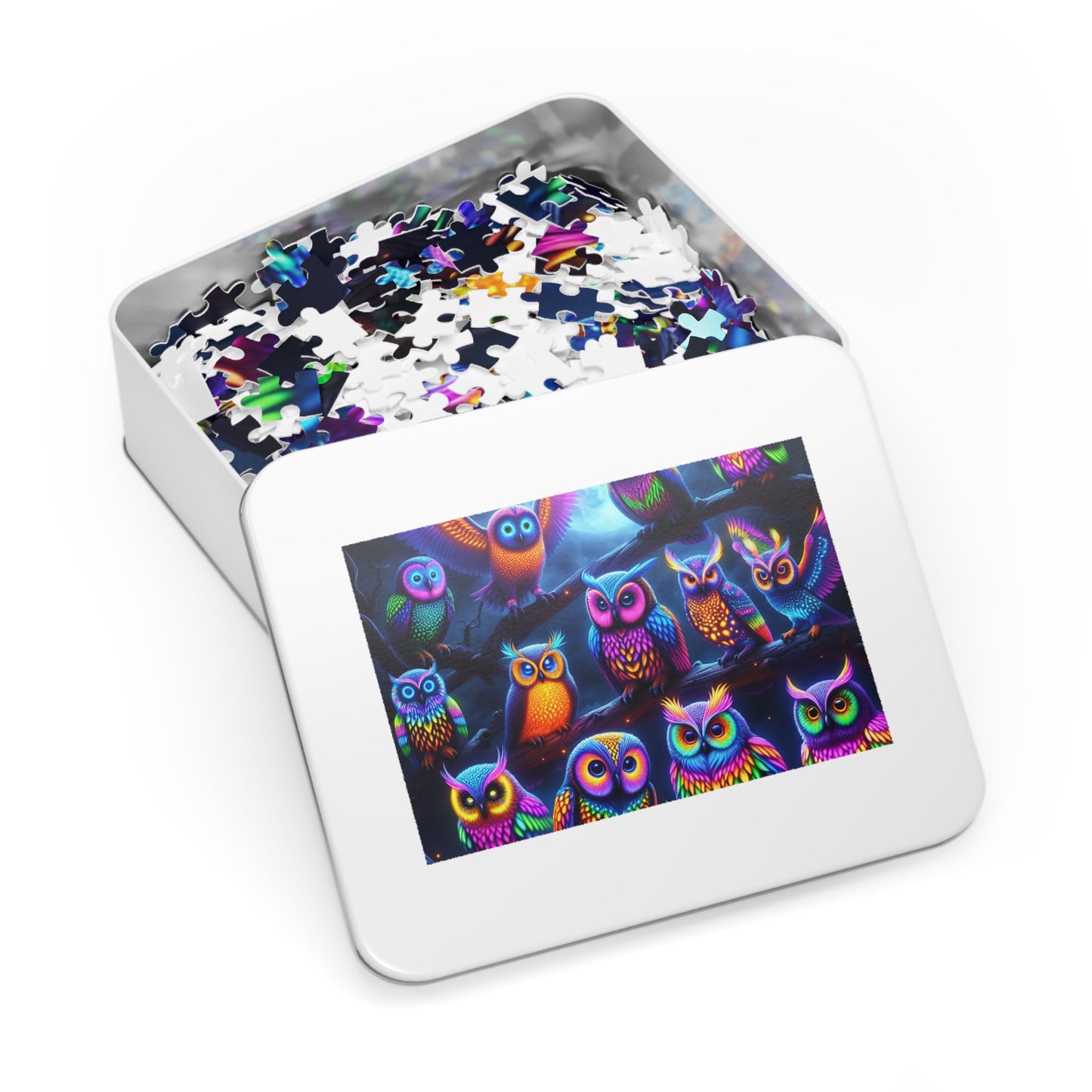 NeonOwlDreams - Neon Owls Puzzle 30, 110, 252, and 1000 Pieces