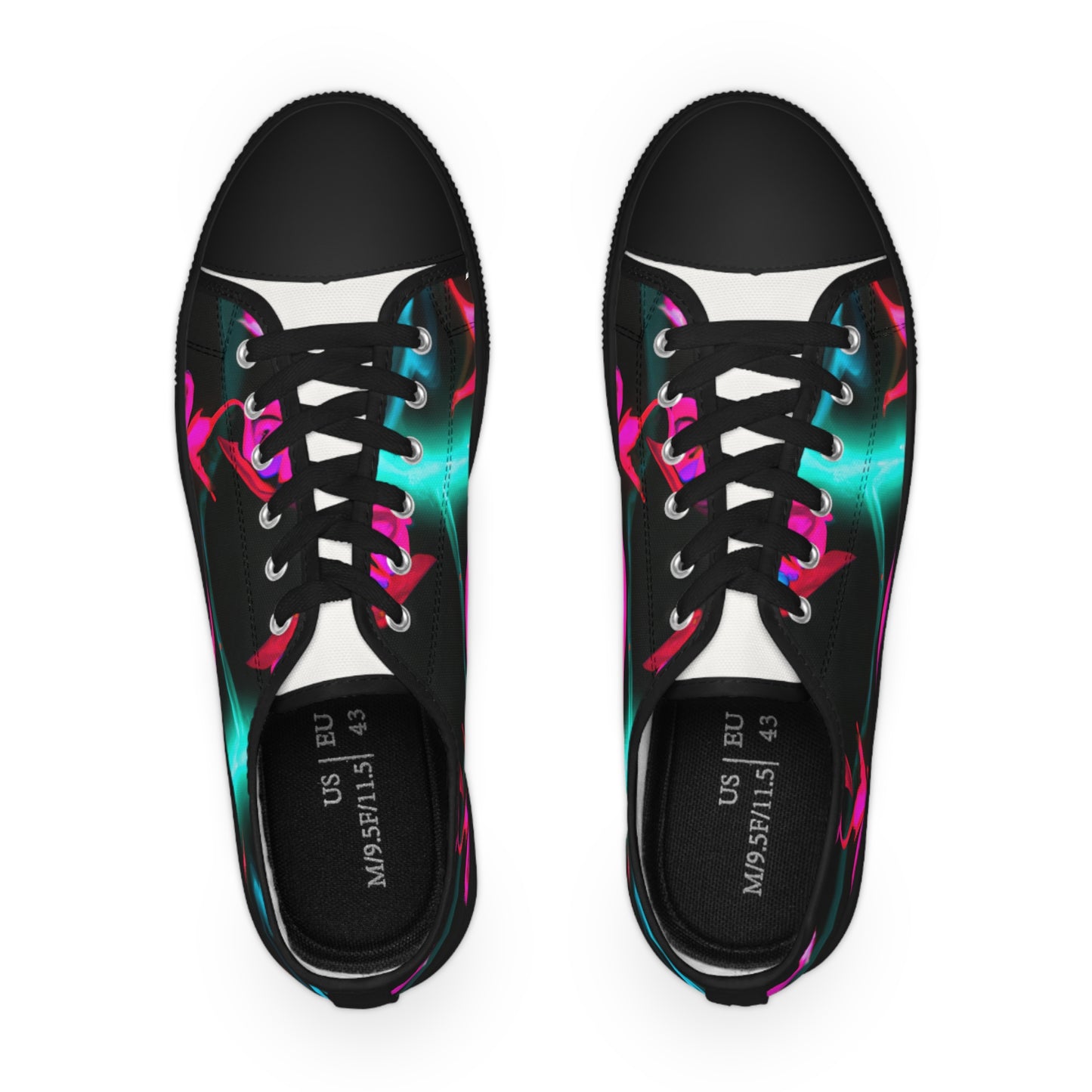 "Neon Dreamscape" - Men's Lowtop Sneakers