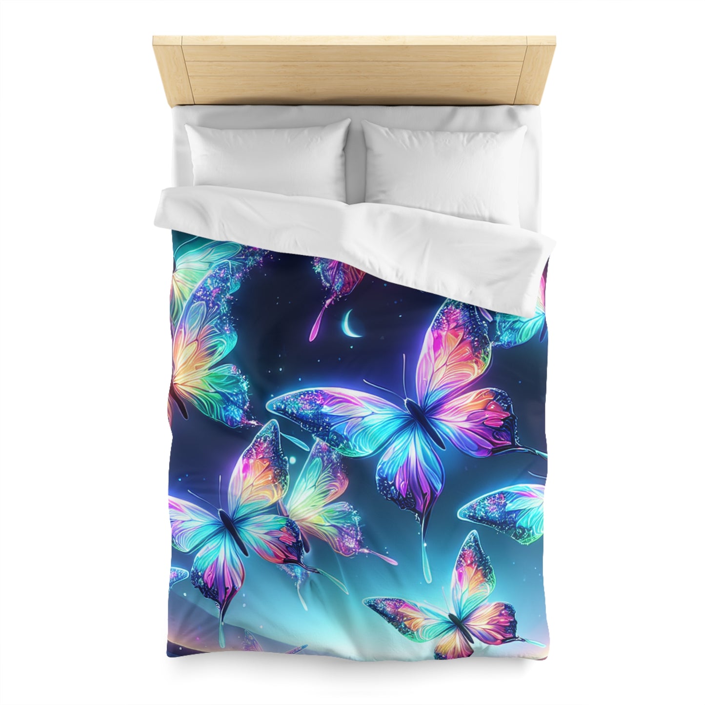 Marcello da Venezia - NEON Butterflies Microfiber Duvet Cover