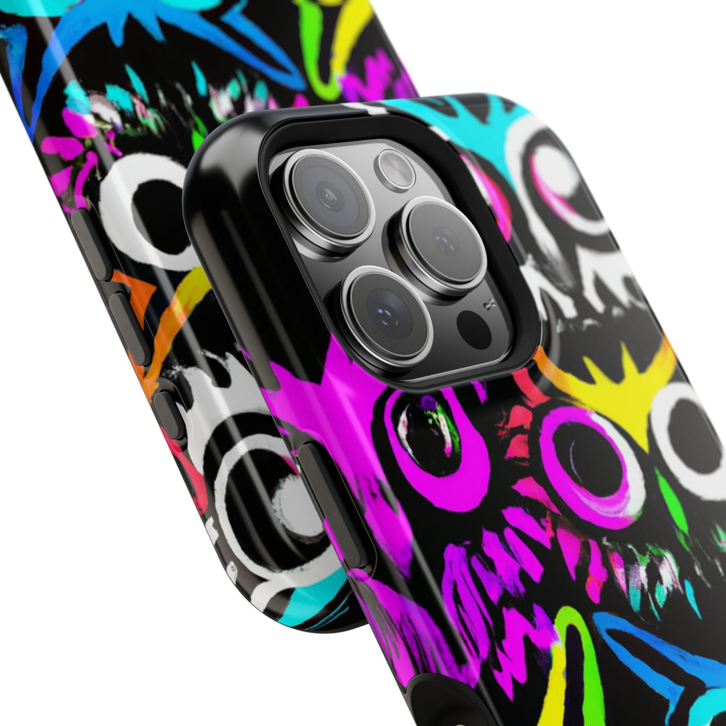 TDB iPhone Magnetic Tough Case - Psychedelic Rave Owl Design