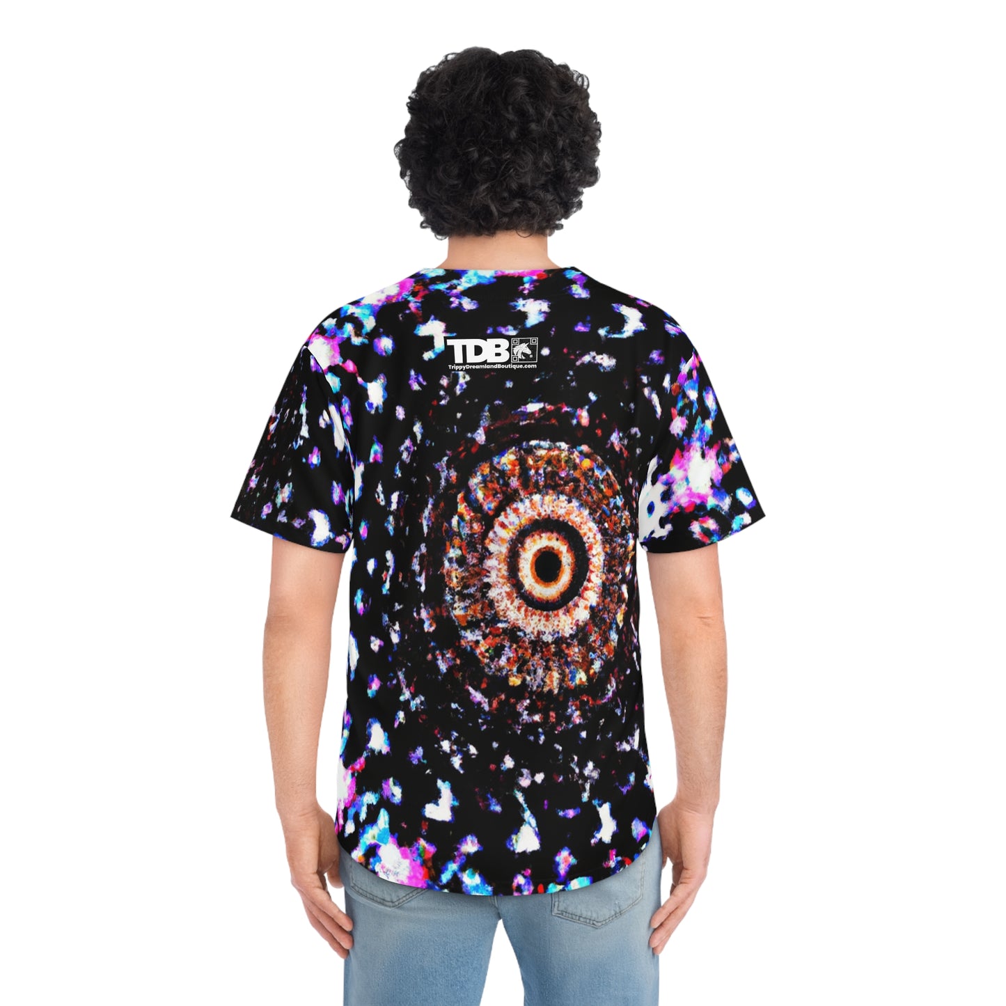 TDB Cosmic Chroma Chaos. Trippy Infinity Patterns Mens Jersey