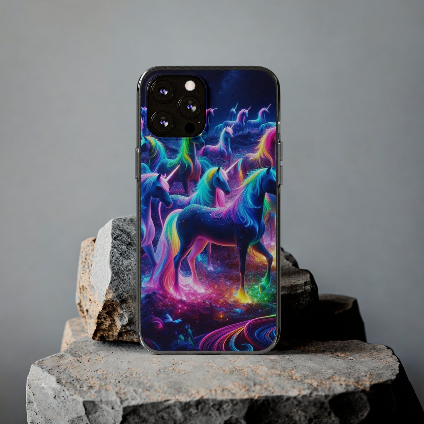 Neon Unicorn Spectacle. NEON Unicorns Art Polycarbonate Phone Case Samsung Galaxy s21 s22 Google Pixel 6 Iphone 11 12 13 14 Pro Max Mini Plus