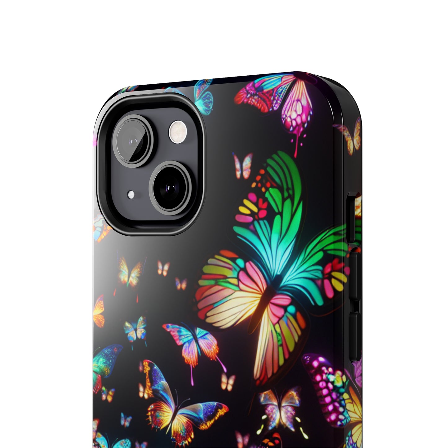 Neon Butterflies Dance NEON Butterflies Tough Phone Case Iphone 6 7 8 9 10 11 12 13 14 SE X XR XS Pro Max Mini Plus