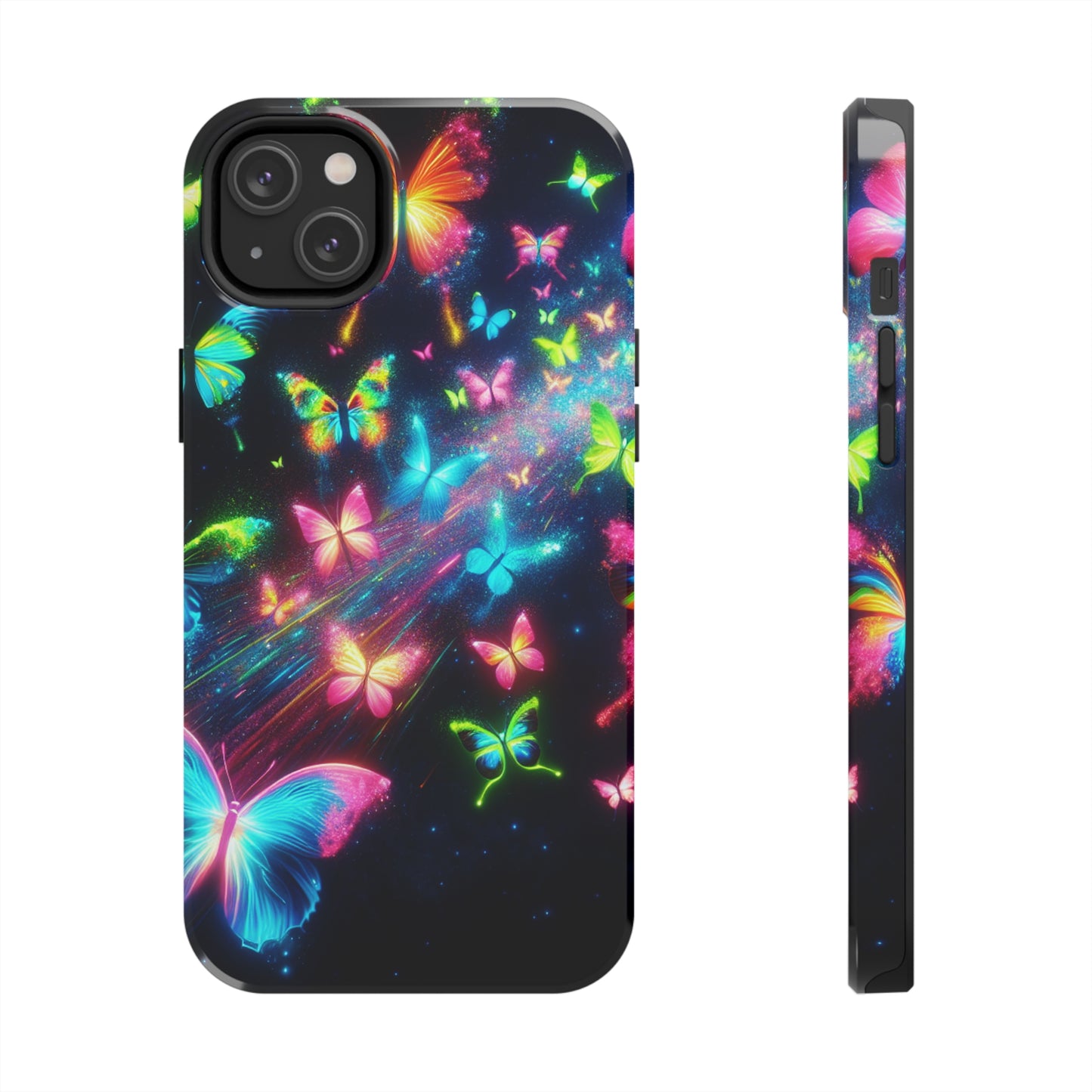 "Neon Swarm Splendour" NEON Butterflies Tough Phone Case