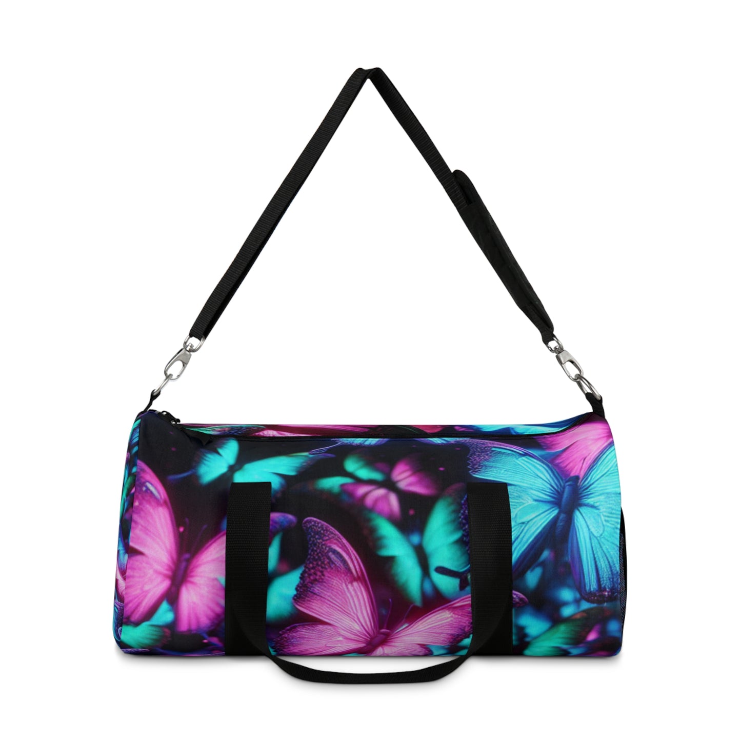 "Butterfly Bouquet" - Neon Butterflies Duffle Bag