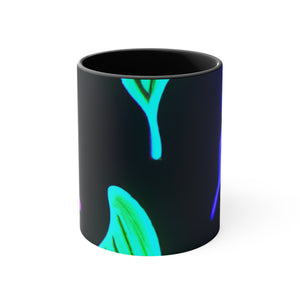 "Neon Prism Butterfly Flutter" Butterflies 11oz Mug
