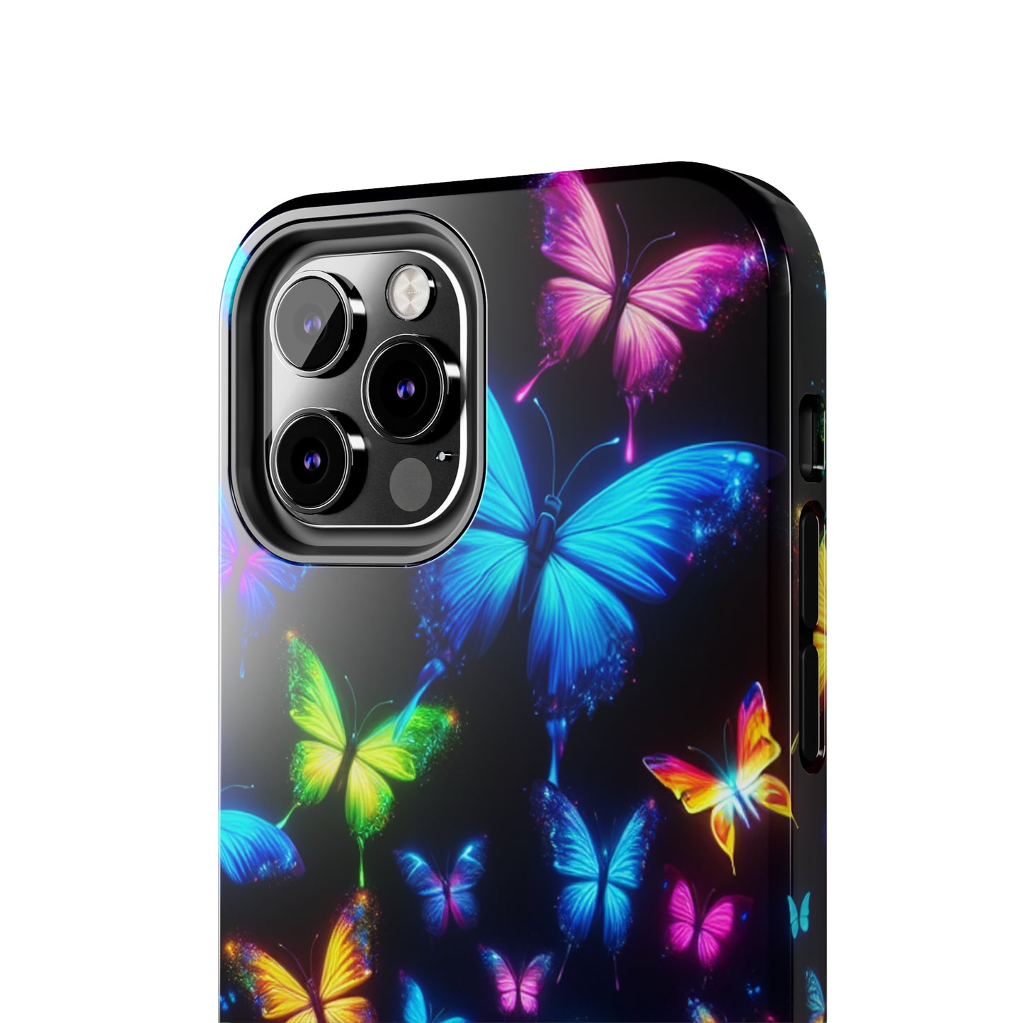 "Electric Flutterby Glow" NEON Butterflies Tough Phone Case