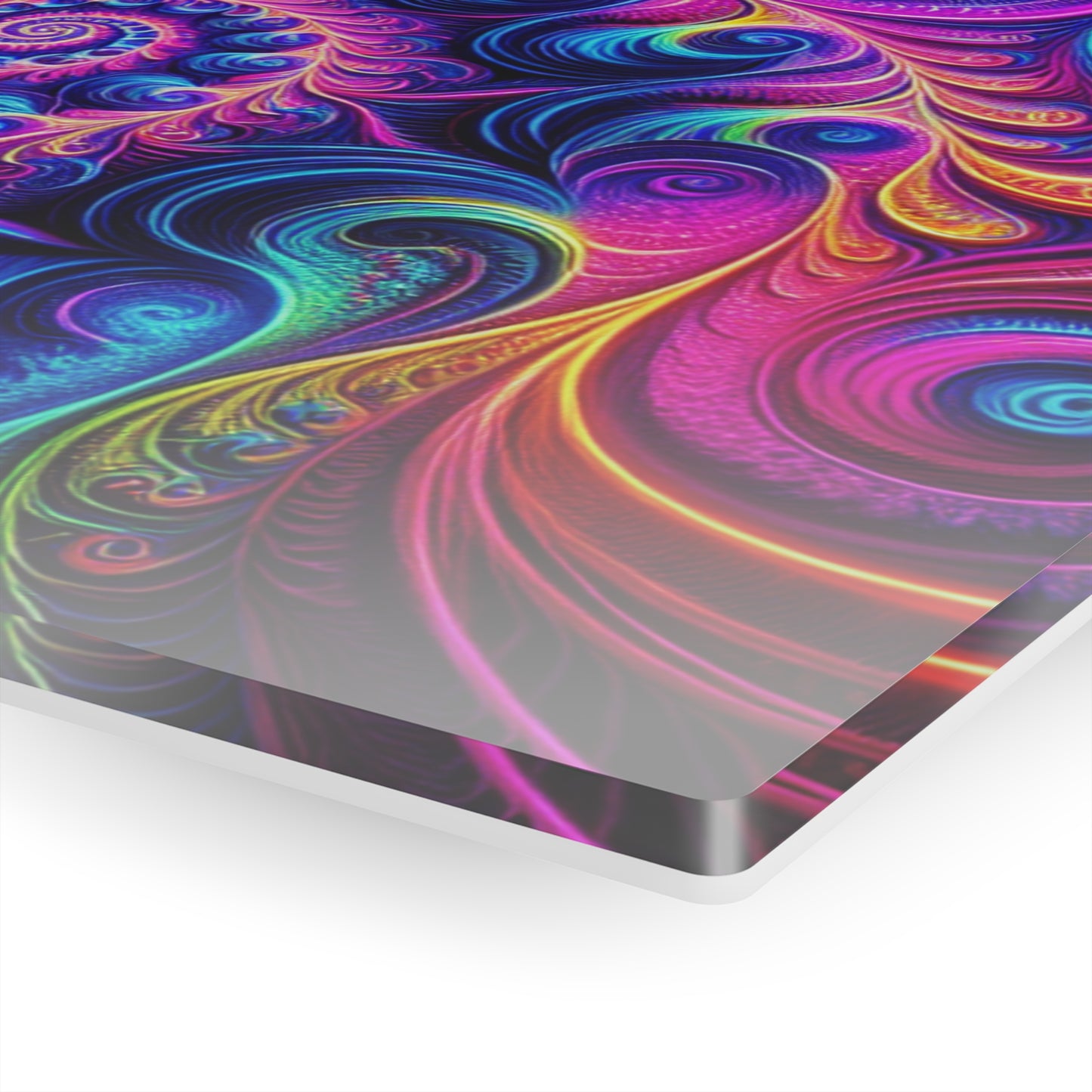 "Infinite Vibrance" Trippy infity Pattern 1/4" Glossy Acrylic Art