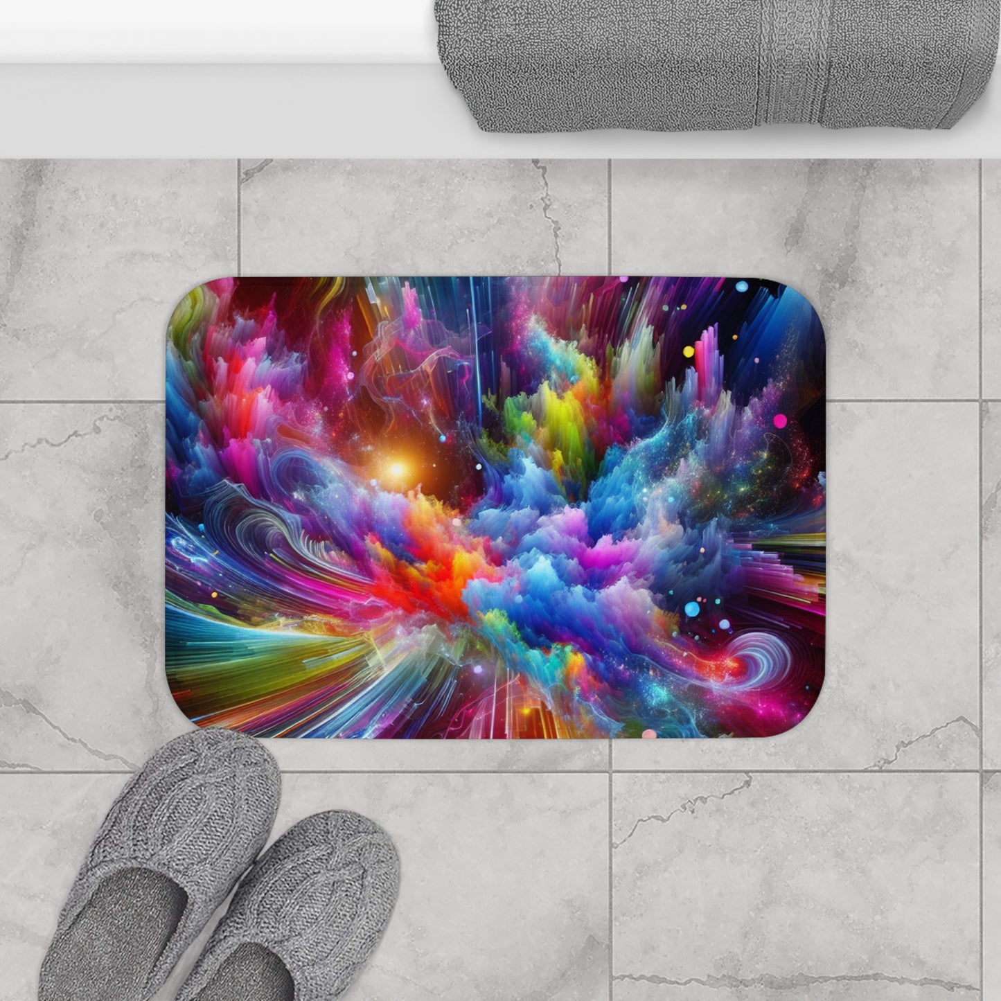 Alessandro Velasco - Trippy Infity Patterns Art Bath Mat